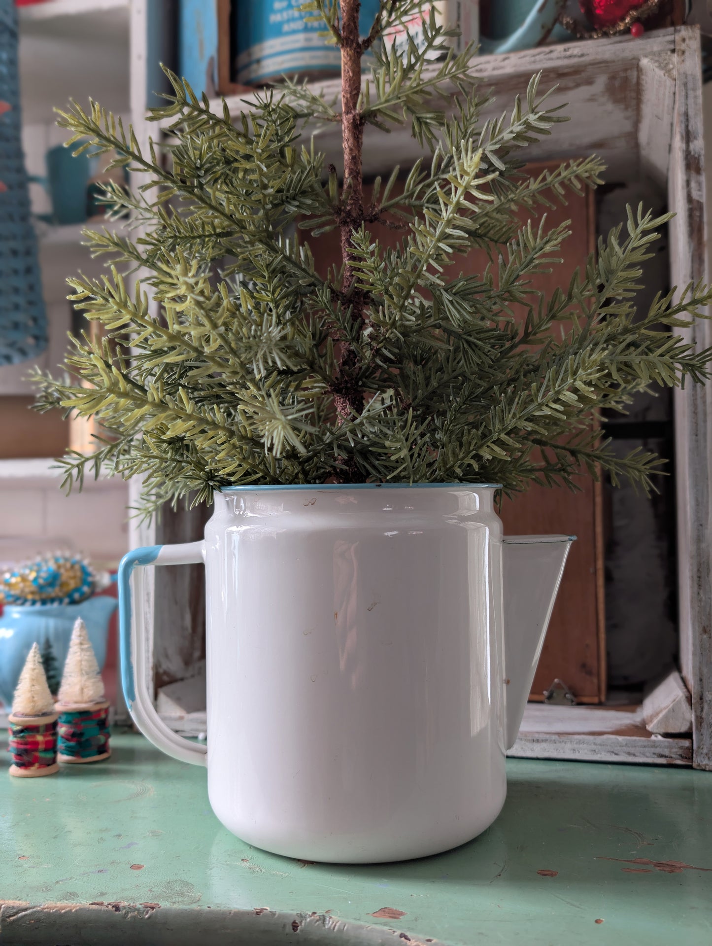 Enamel coffee pot