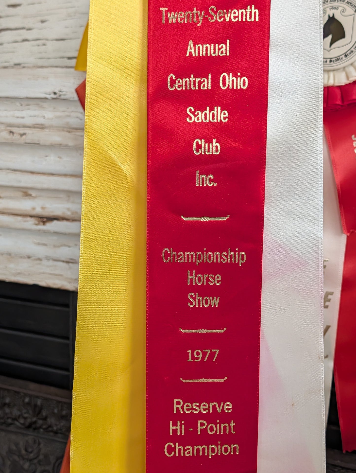 Horse show ribbons