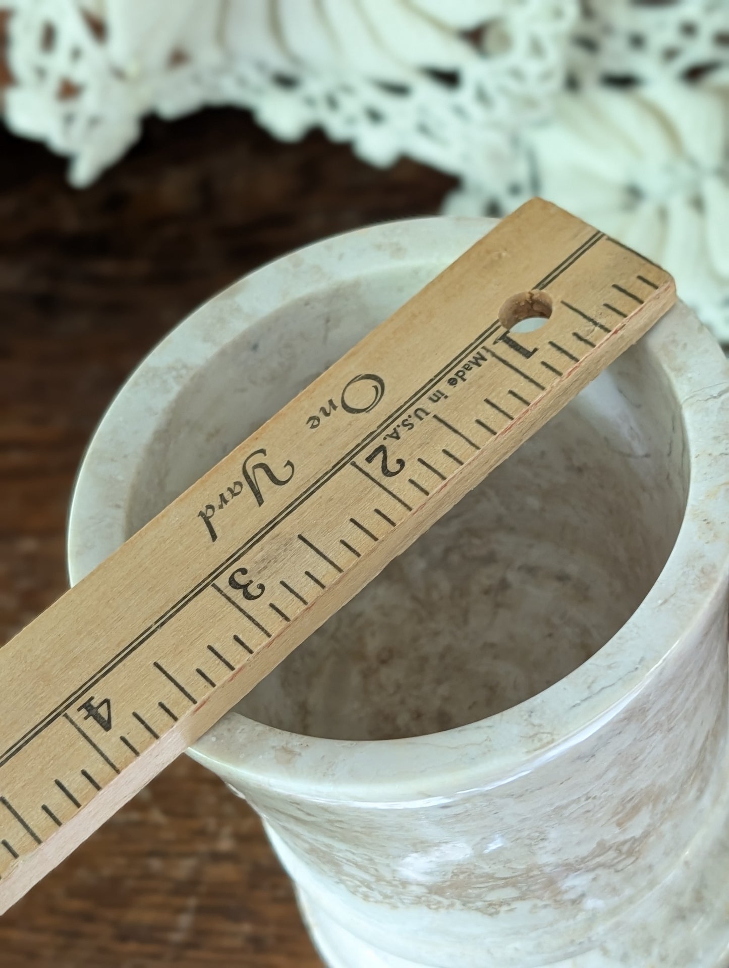Marble pedestal cup/vase
