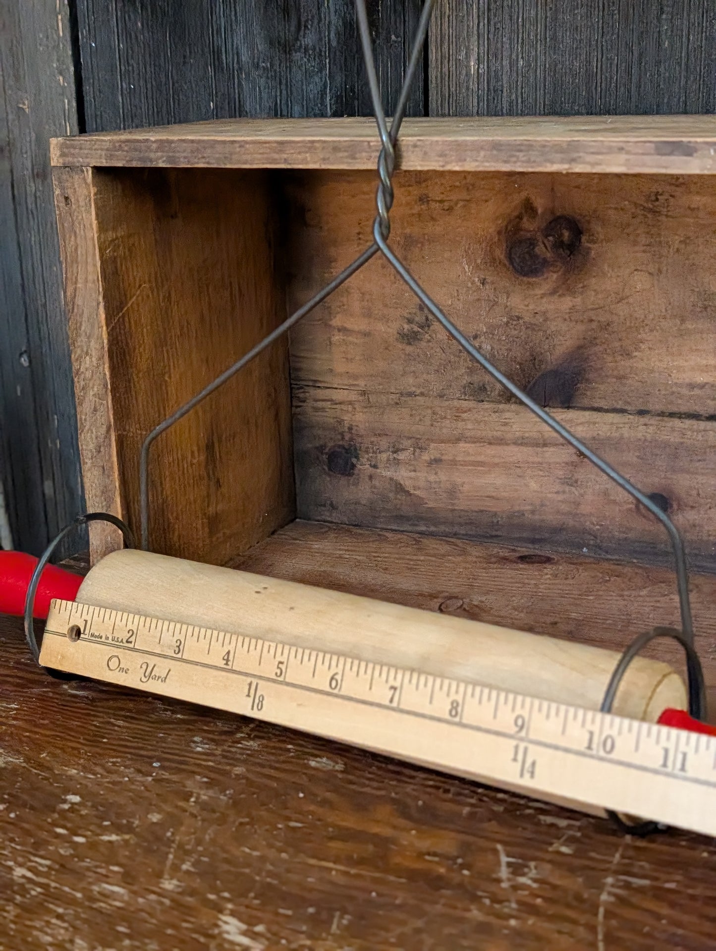Rolling pin and wire holder