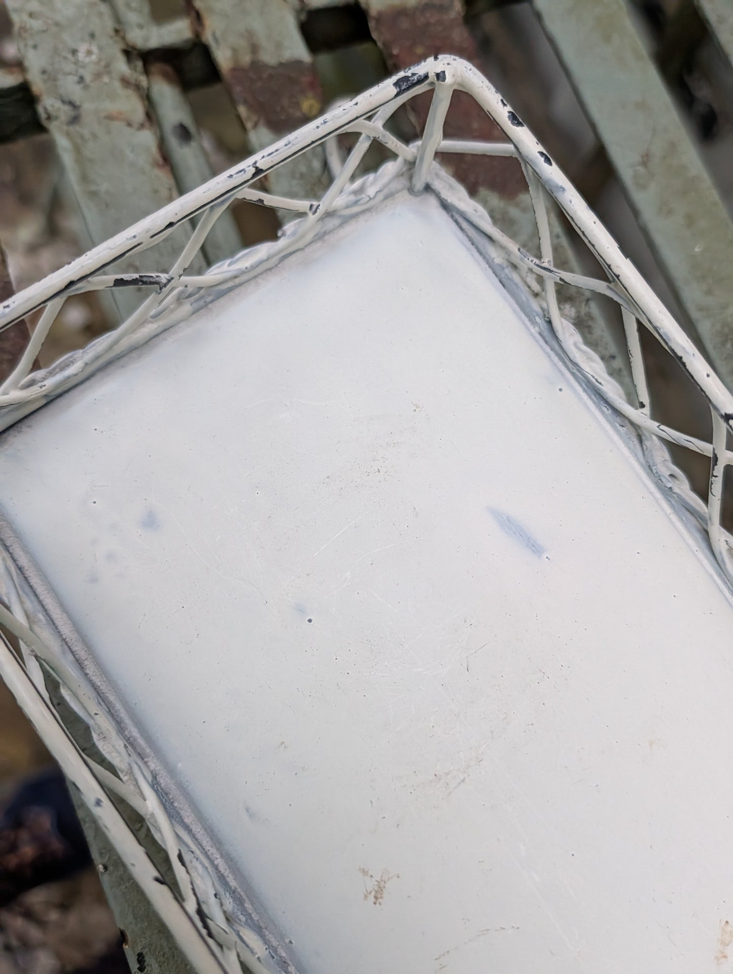 Wire and metal tray