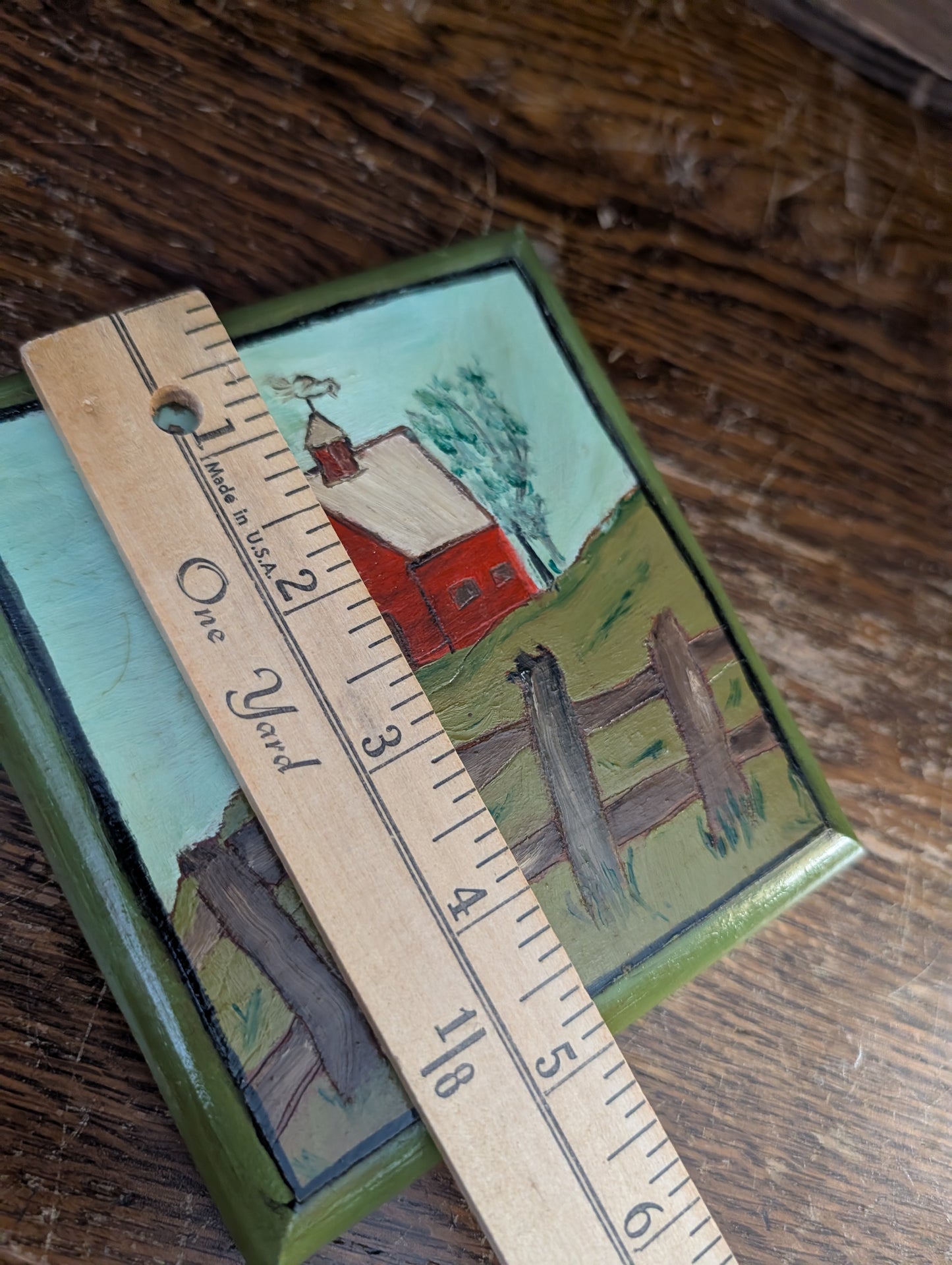Barn painted wood