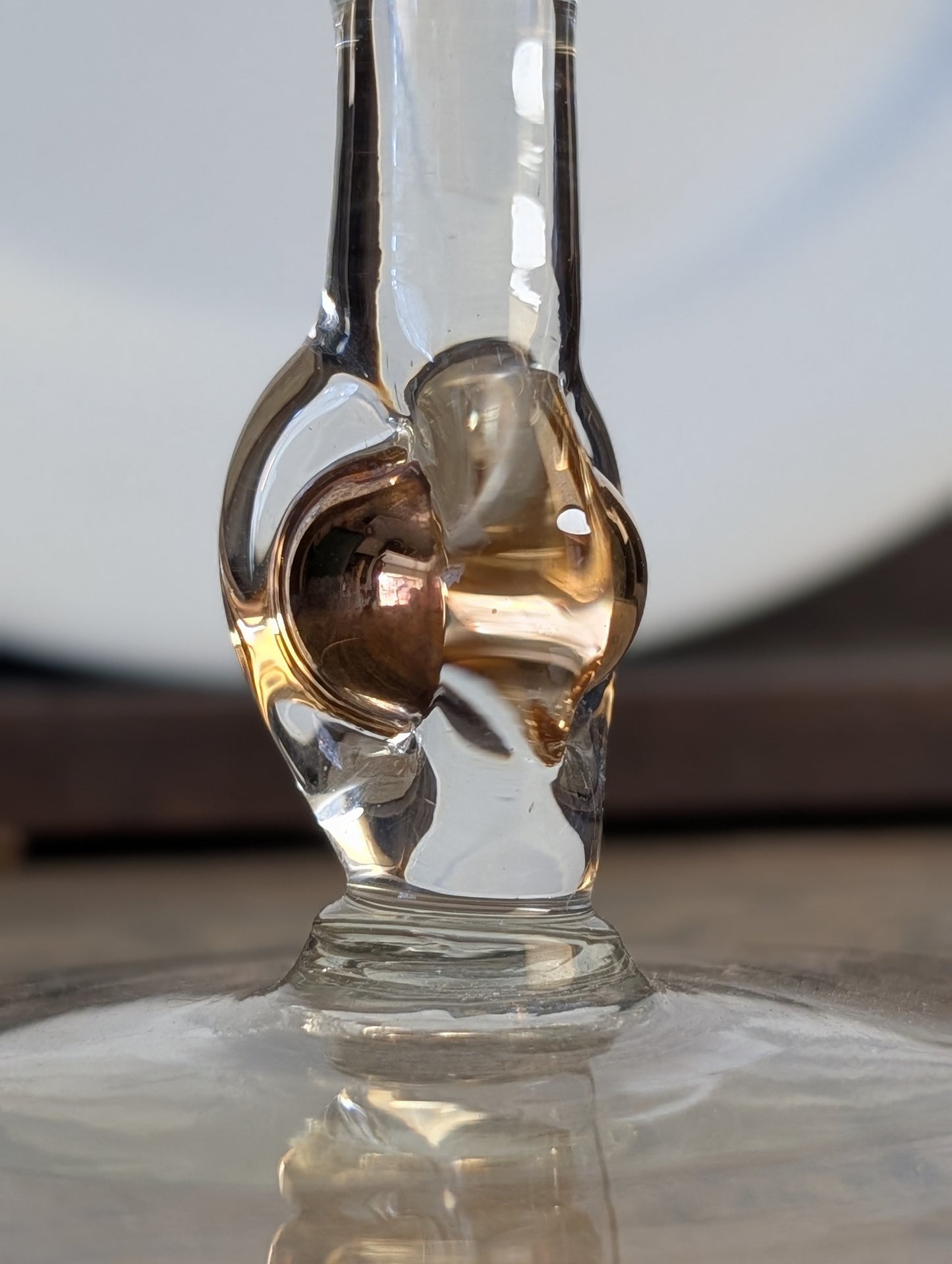Glass candy dish