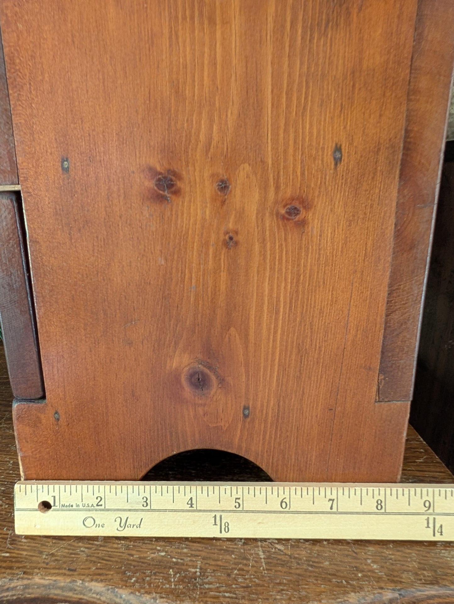 Wood shoe shine box