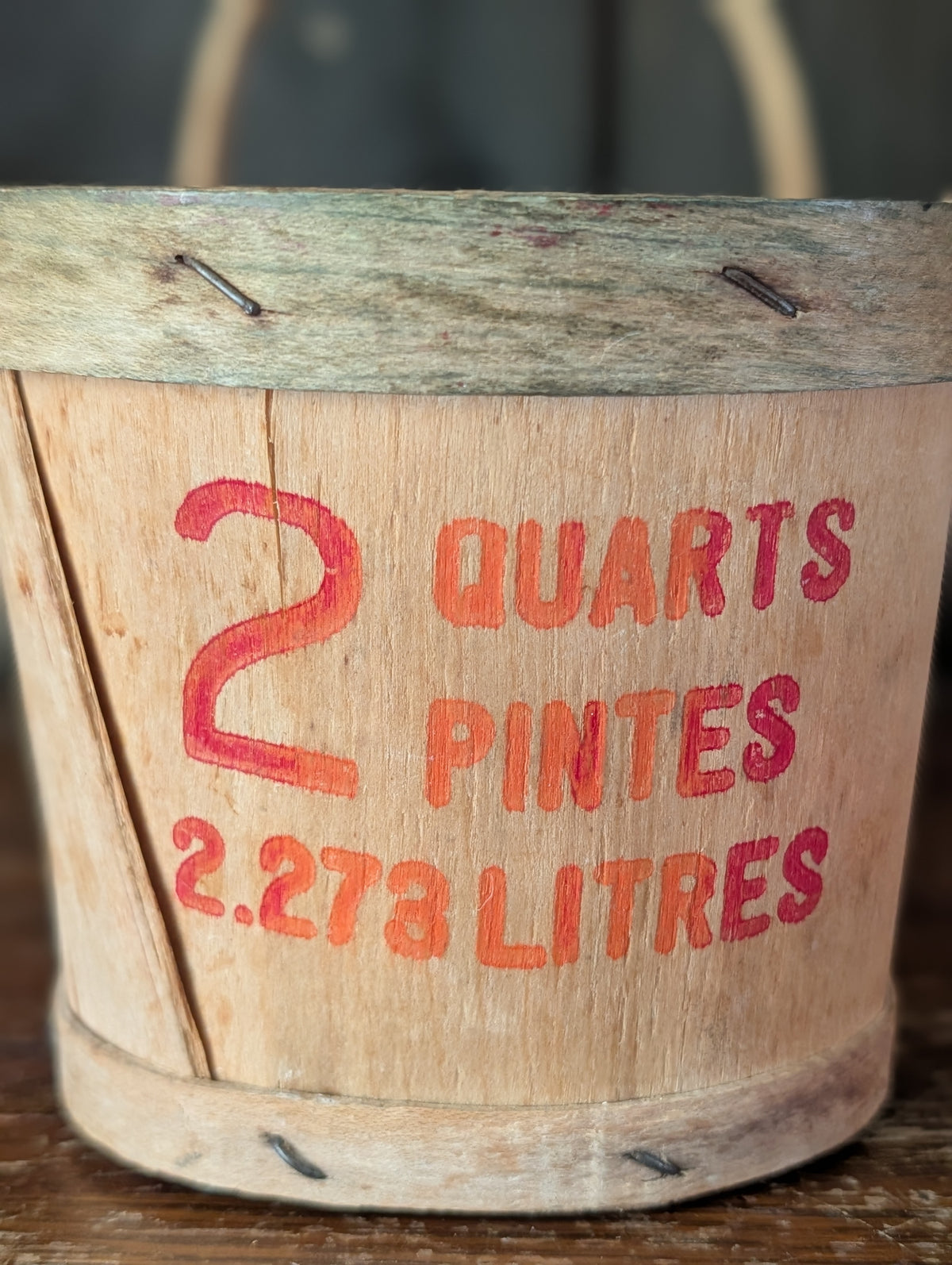 Two quart fruit basket