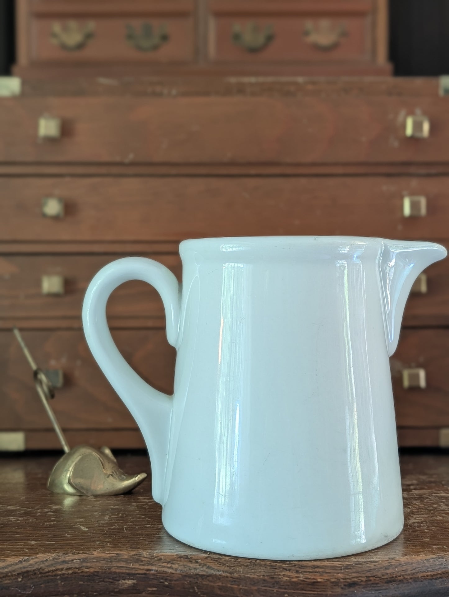 Stoneware milk pitcher