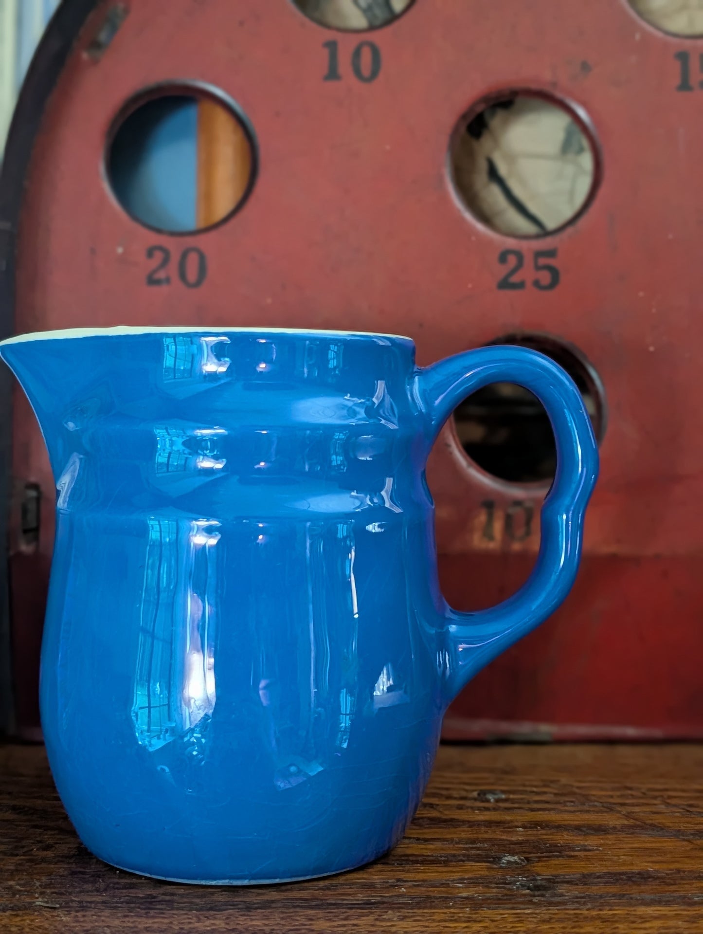 Blue pitcher/creamer