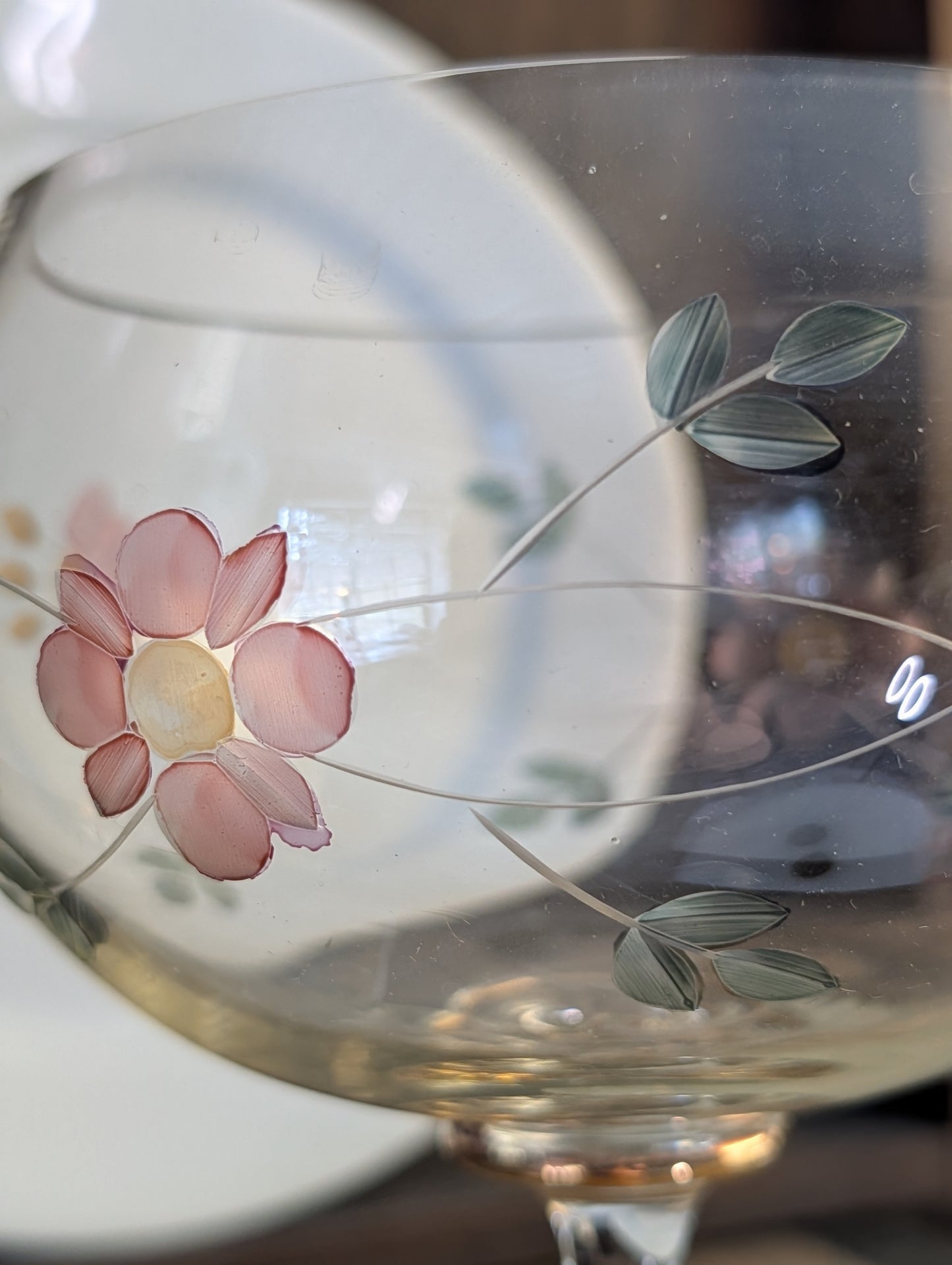 Glass candy dish