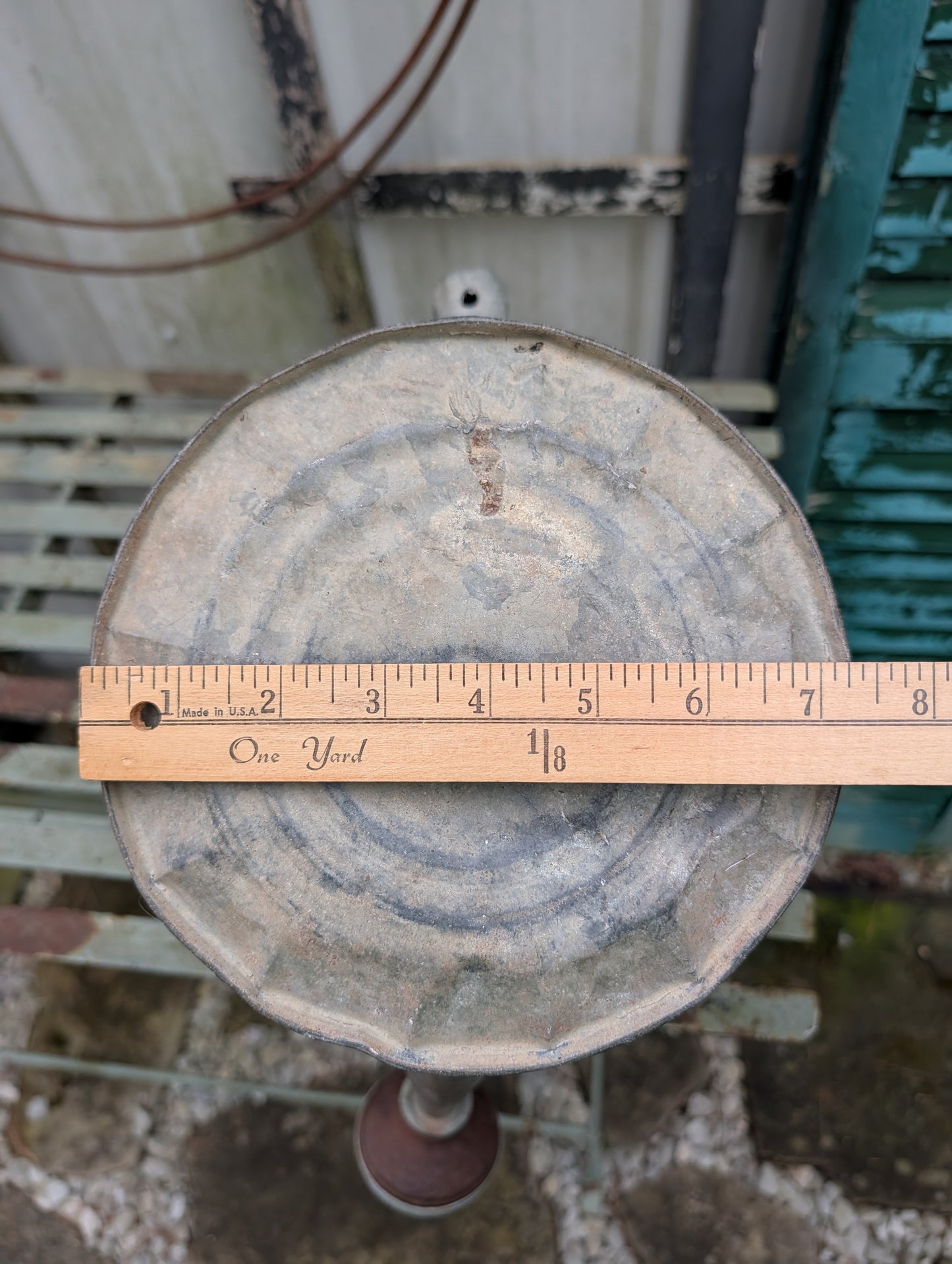 Galvanized watering can