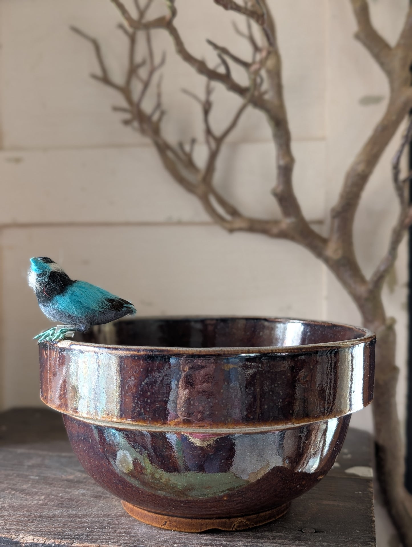 Brown glazed bowl