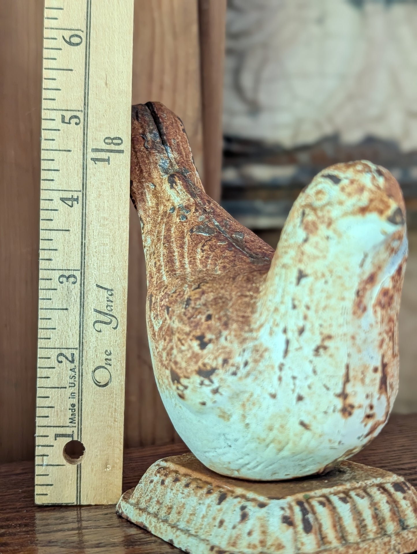 Cast garden bird