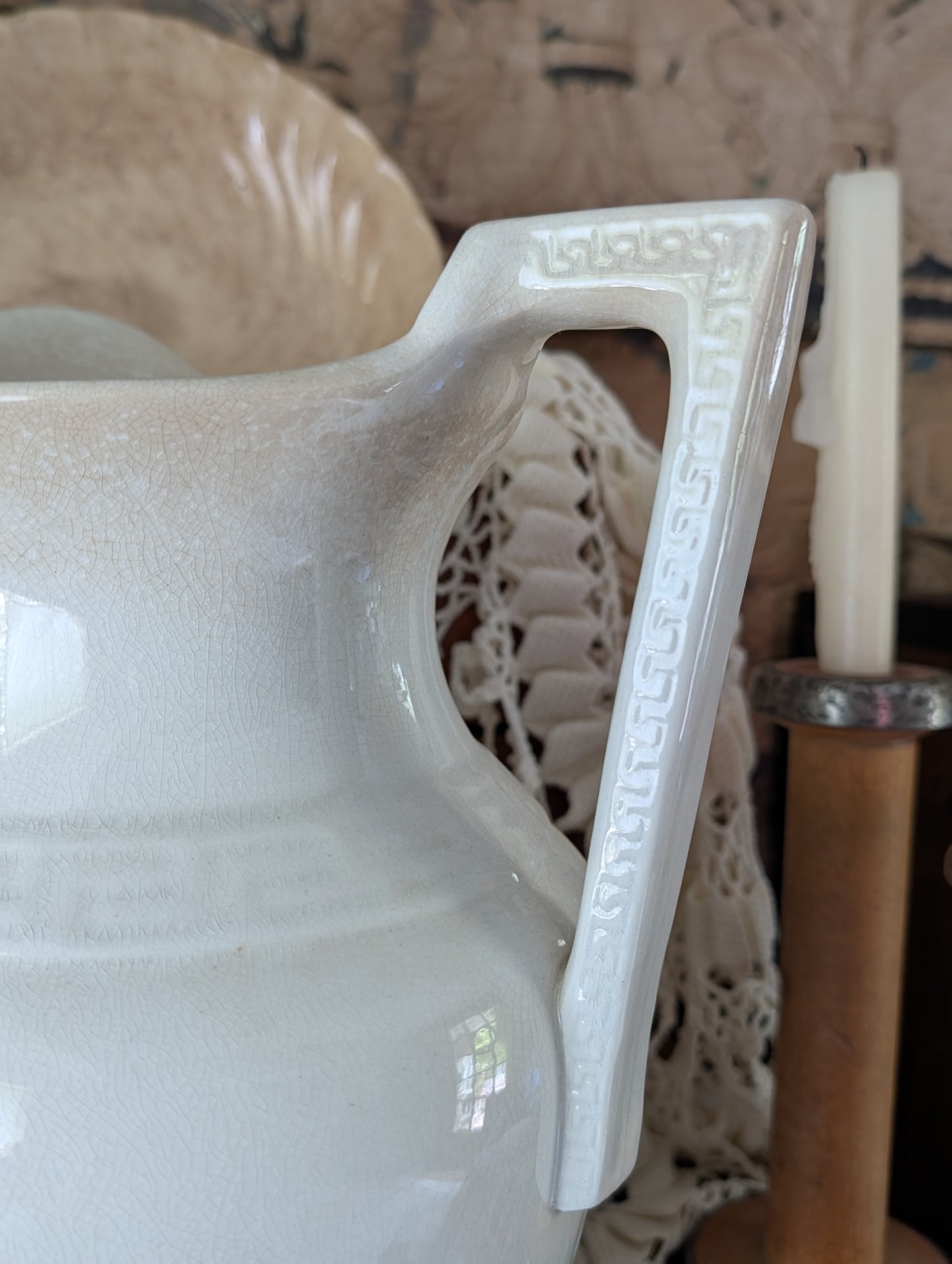 Ironstone water pitcher