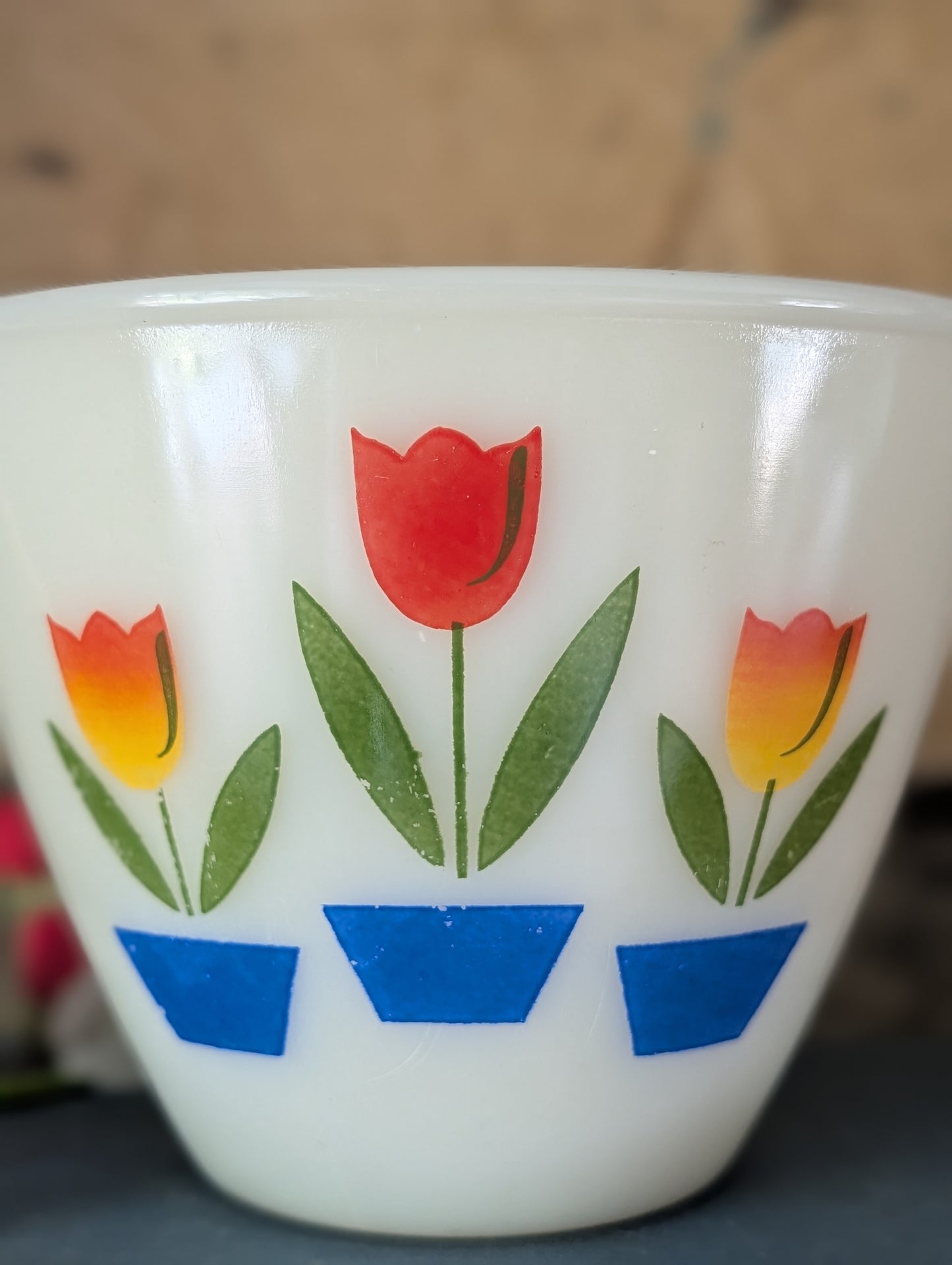 Fire King tulip bowl
