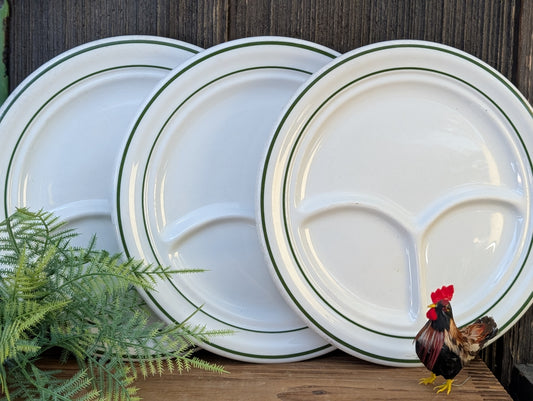 Divided restaurant ware plates