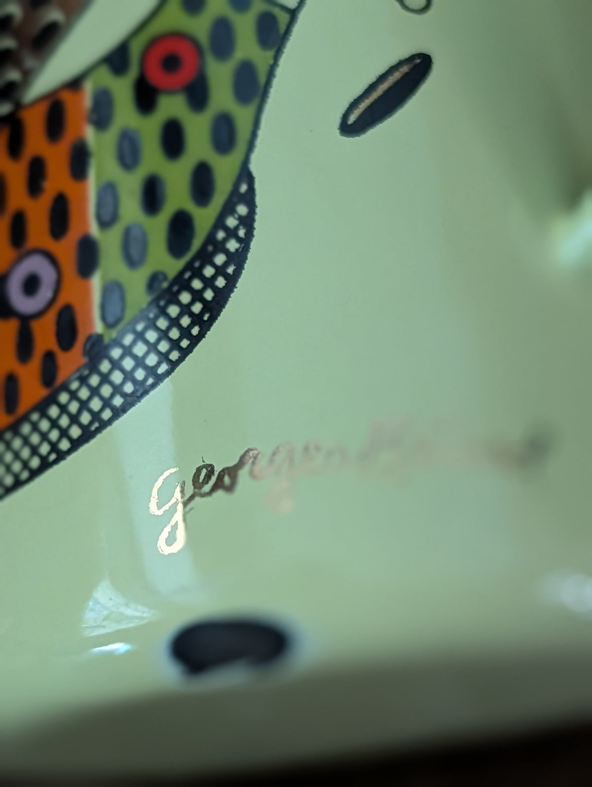 Georges Briard enamelware mugs