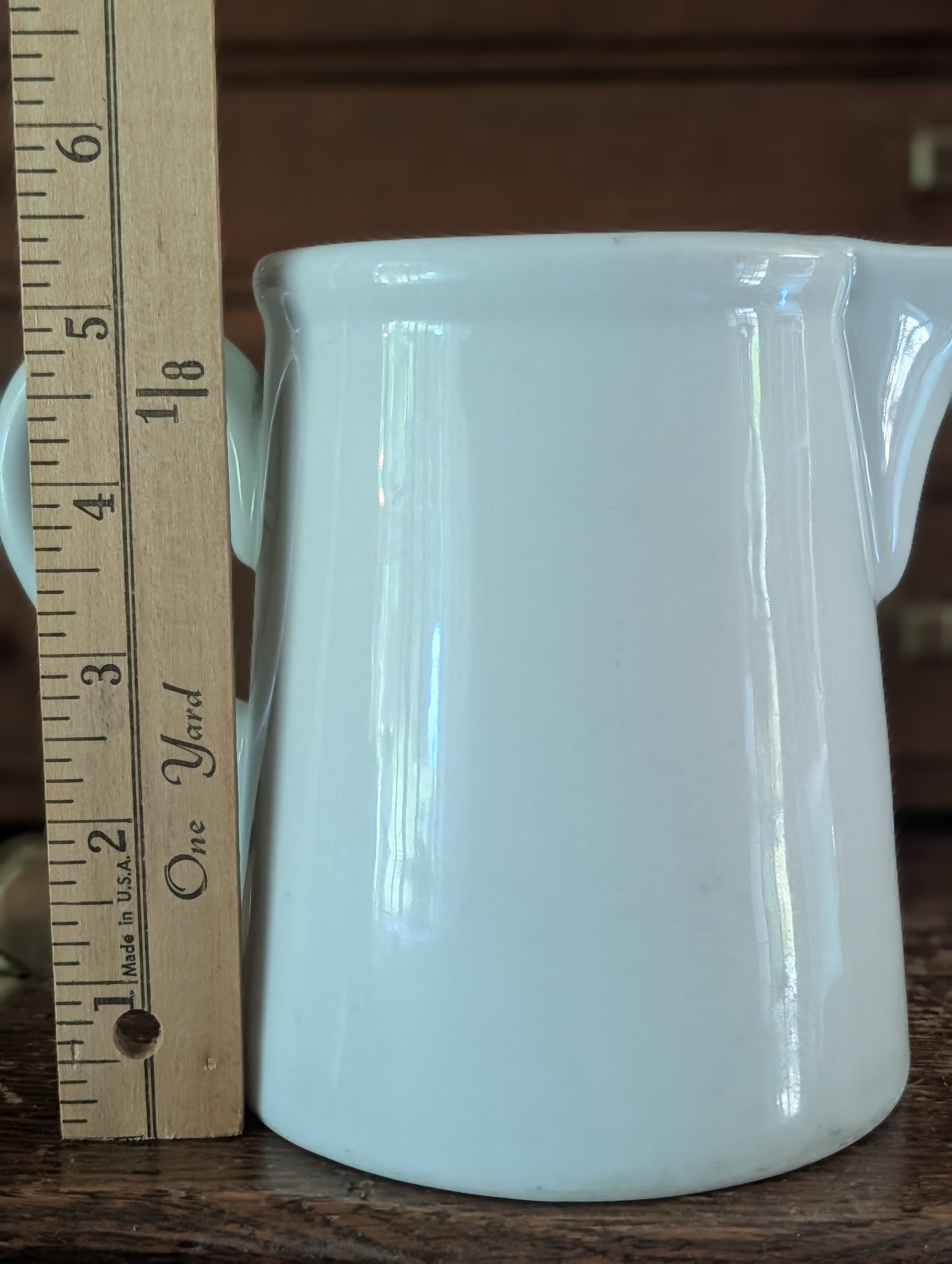 Stoneware milk pitcher