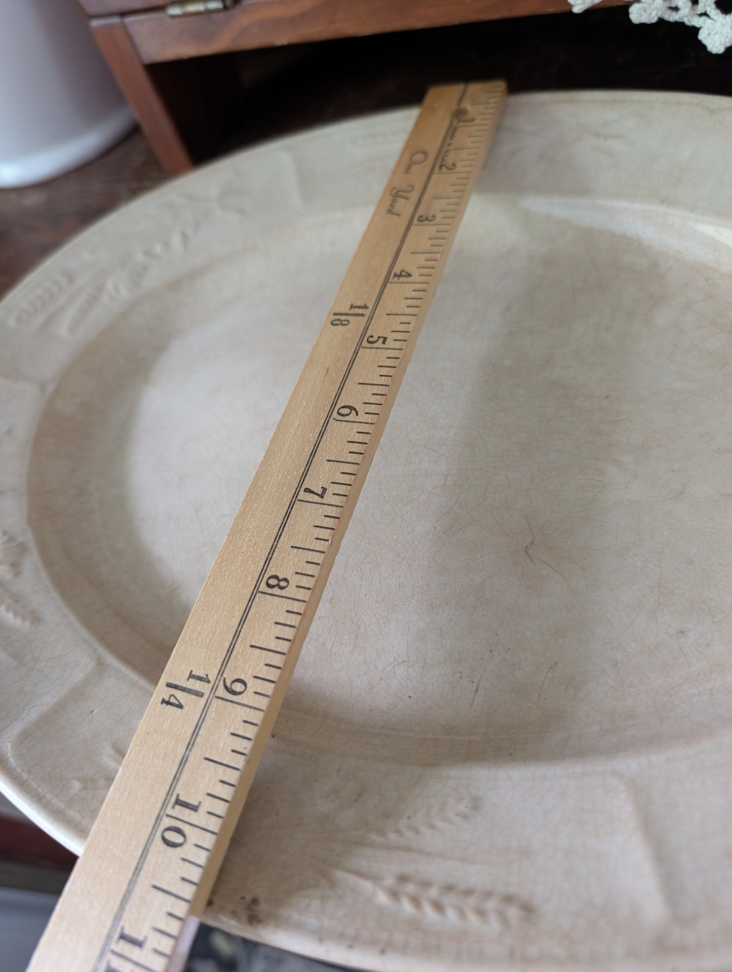Wheat ironstone platter