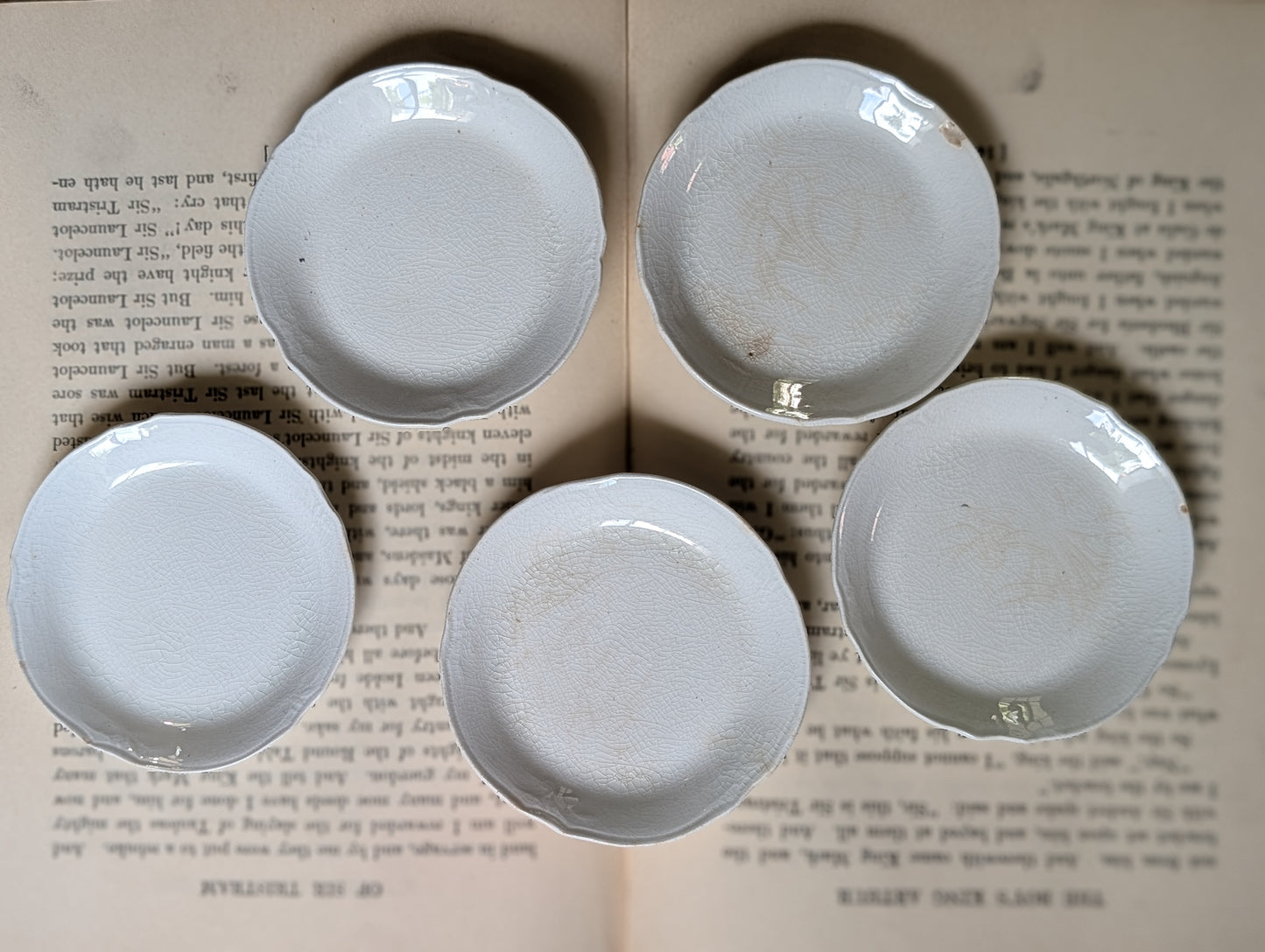 Ironstone butter pats 5