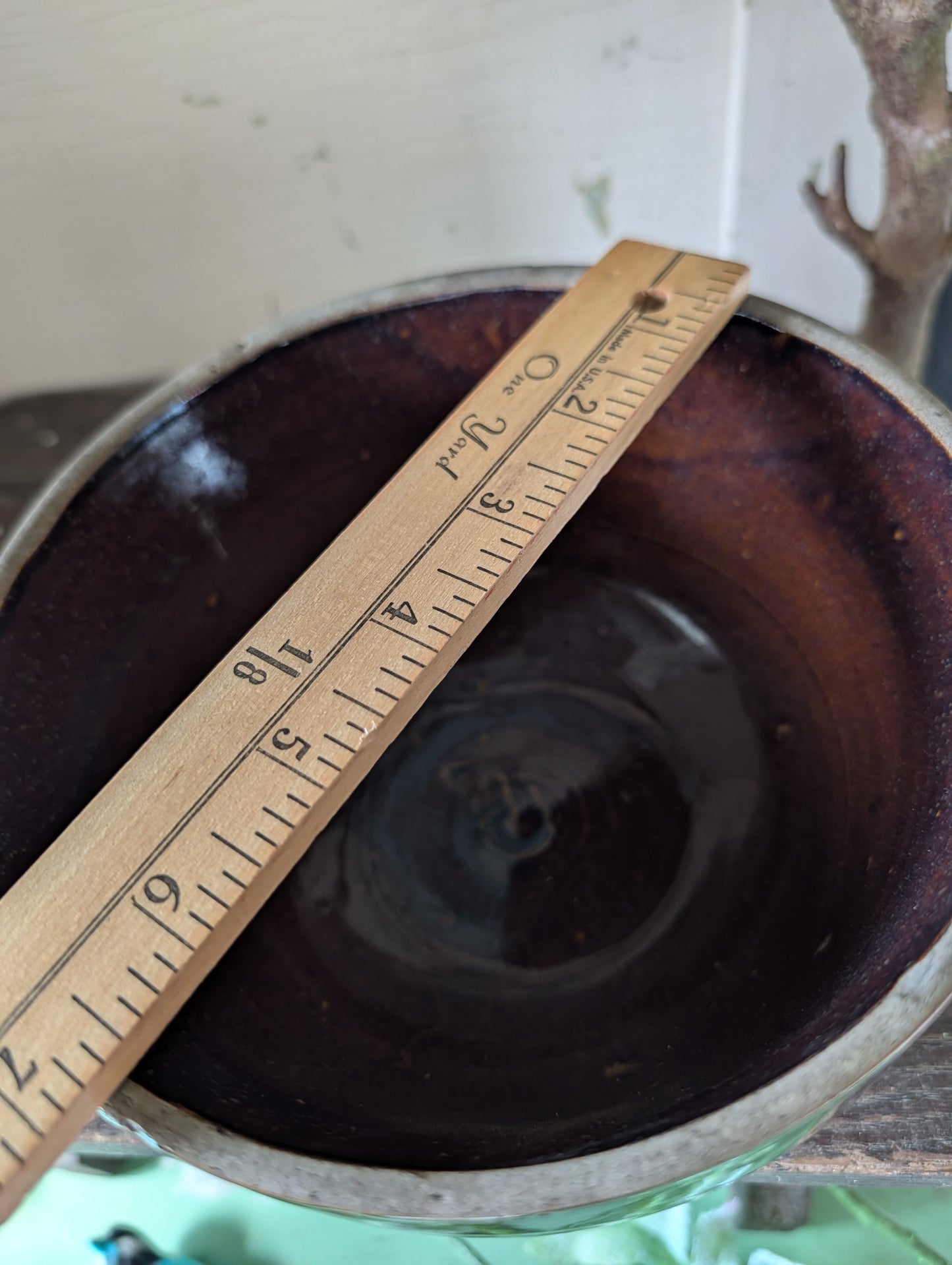 Brown glazed bowl