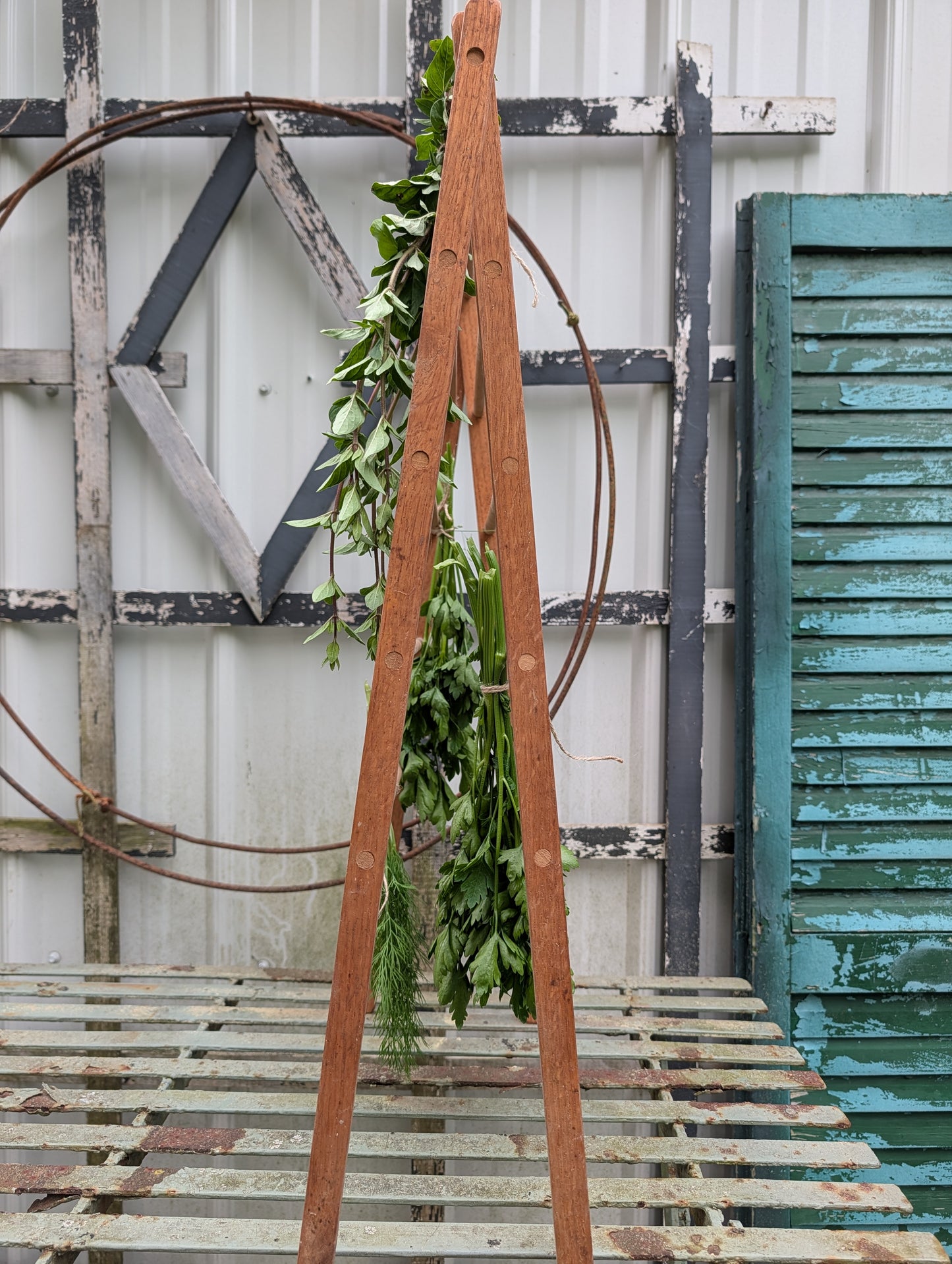 Wood drying rack