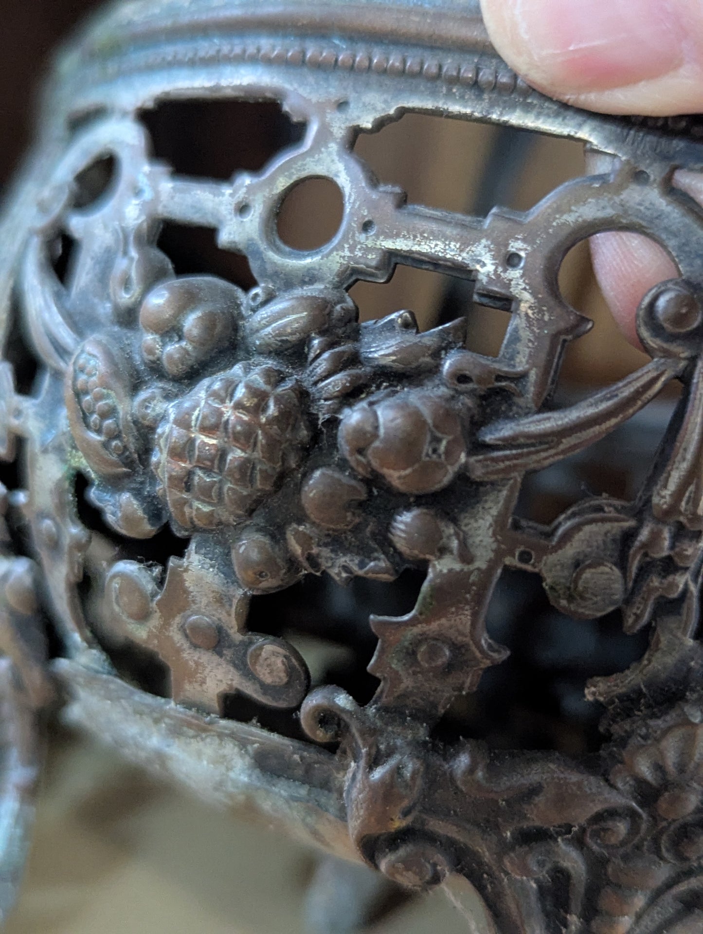 Handled metal basket