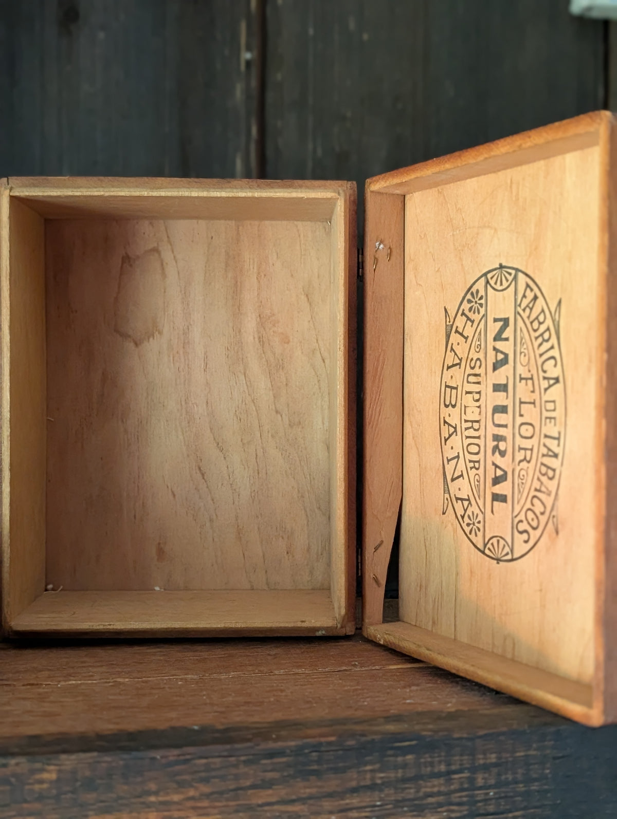 Wooden cigar box