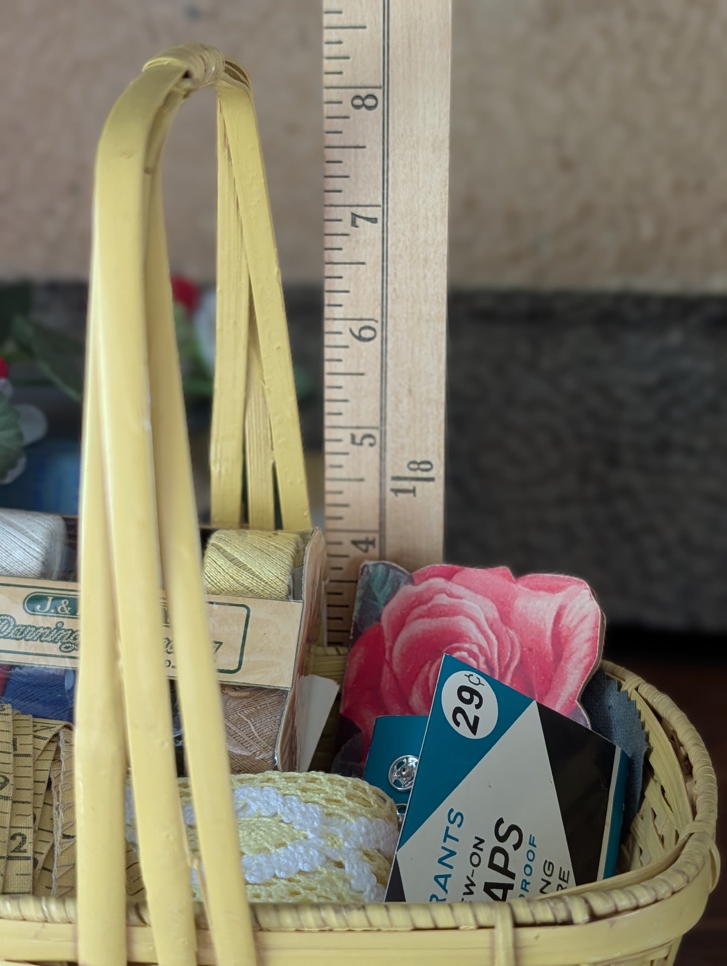 Sewing notions basket