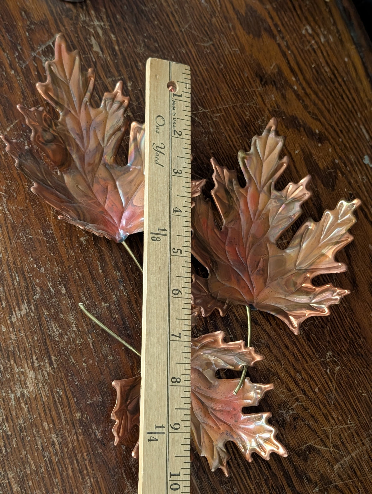 Copper leaves