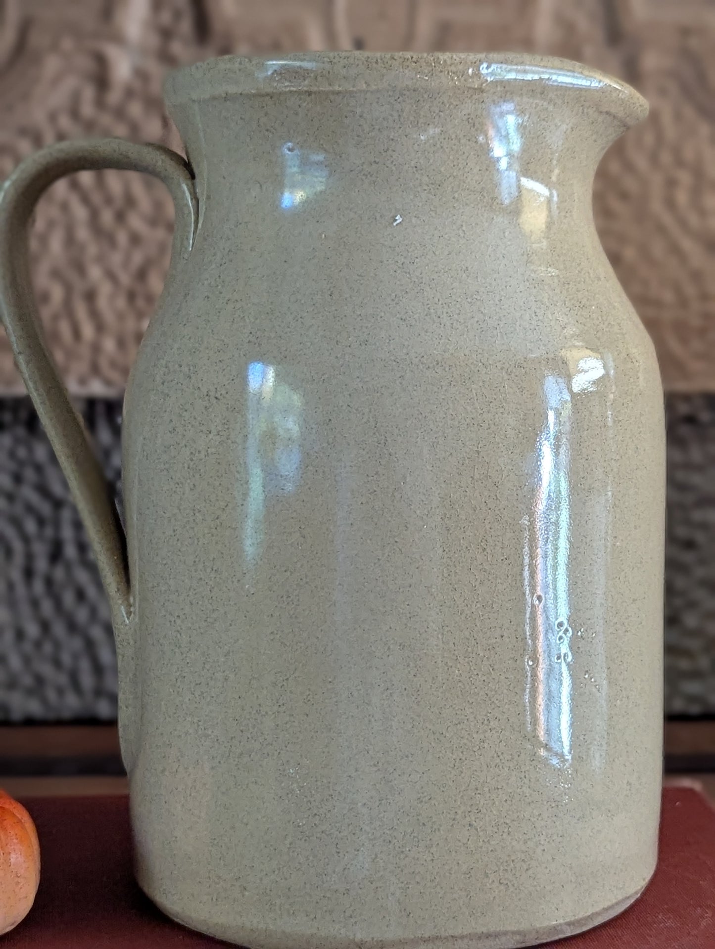 Moira English advertising pottery pitcher