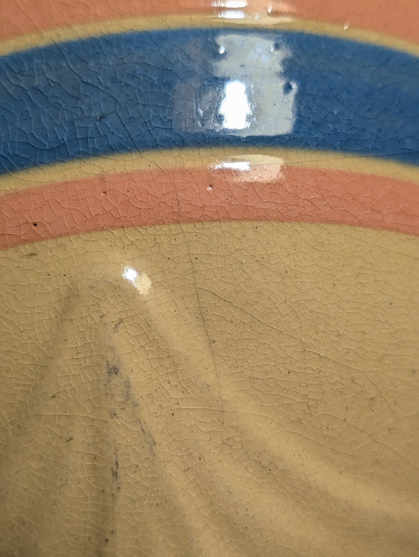 Yellow ware McCoy stoneware bowl