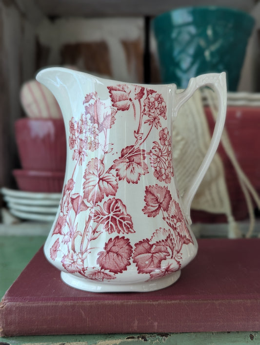 Alfred Meaken Ironstone English pitcher/creamer transferware