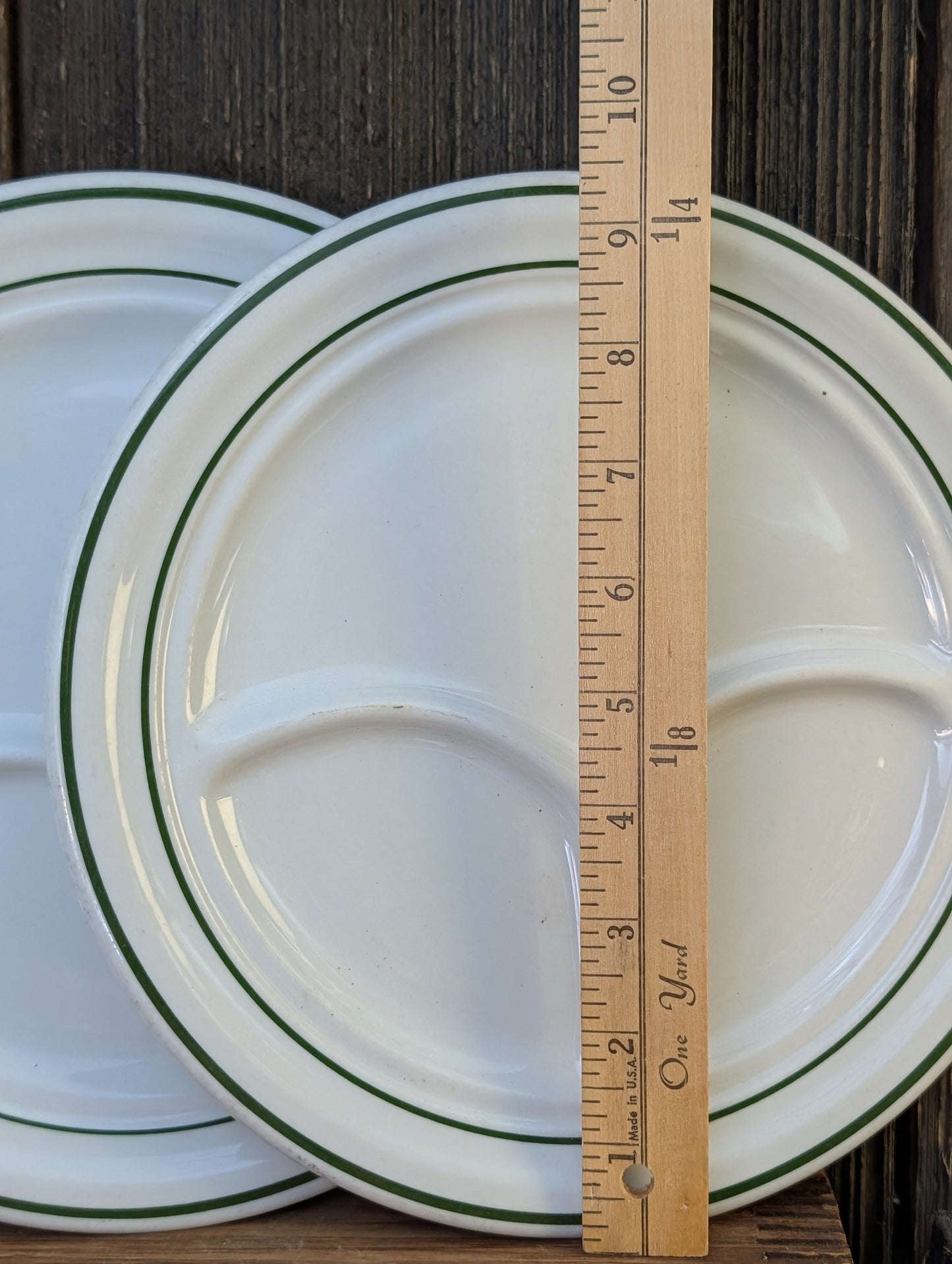 Divided restaurant ware plates