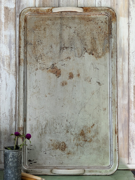 Vintage metal tray