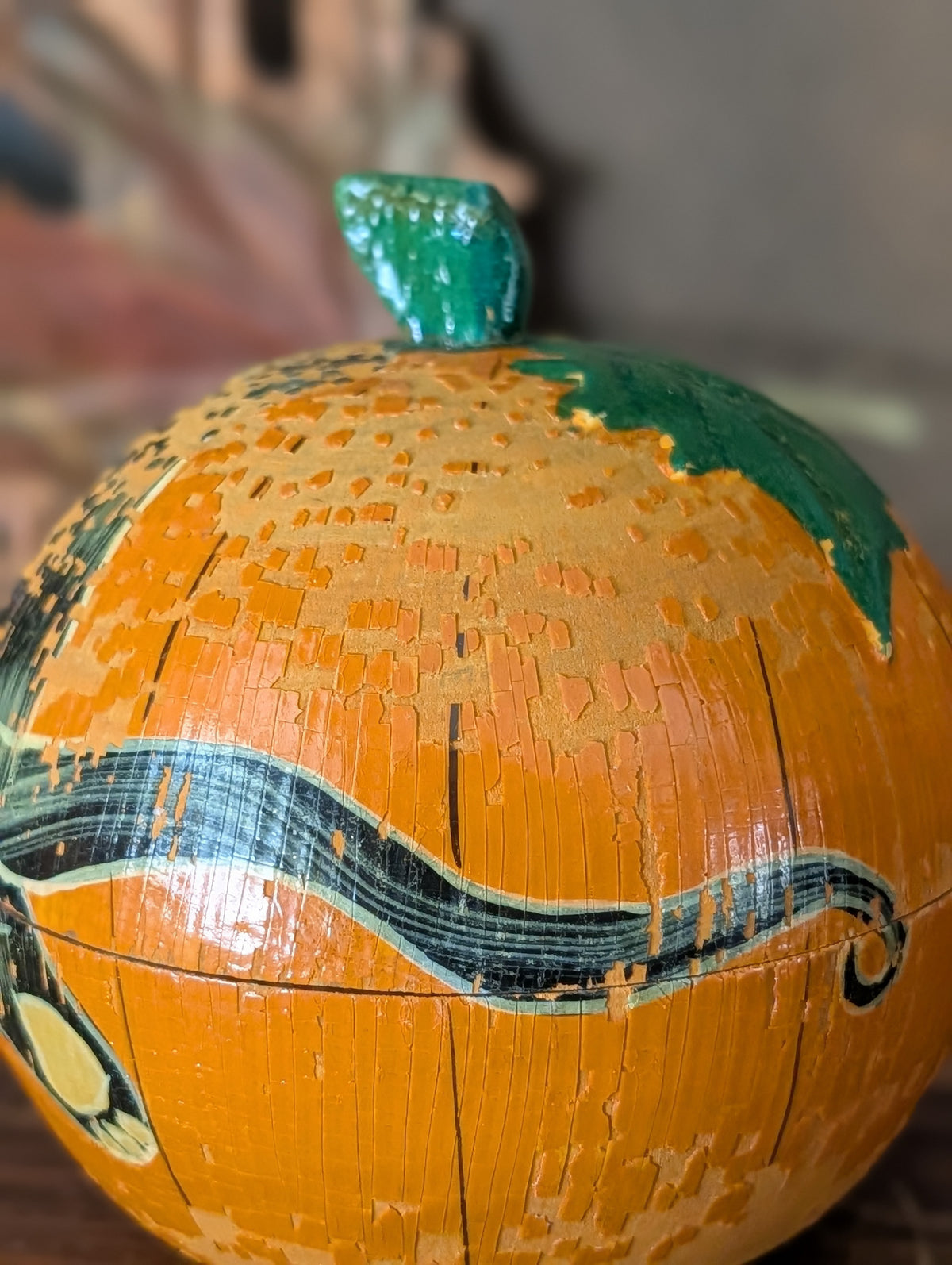 Wood pumpkin
