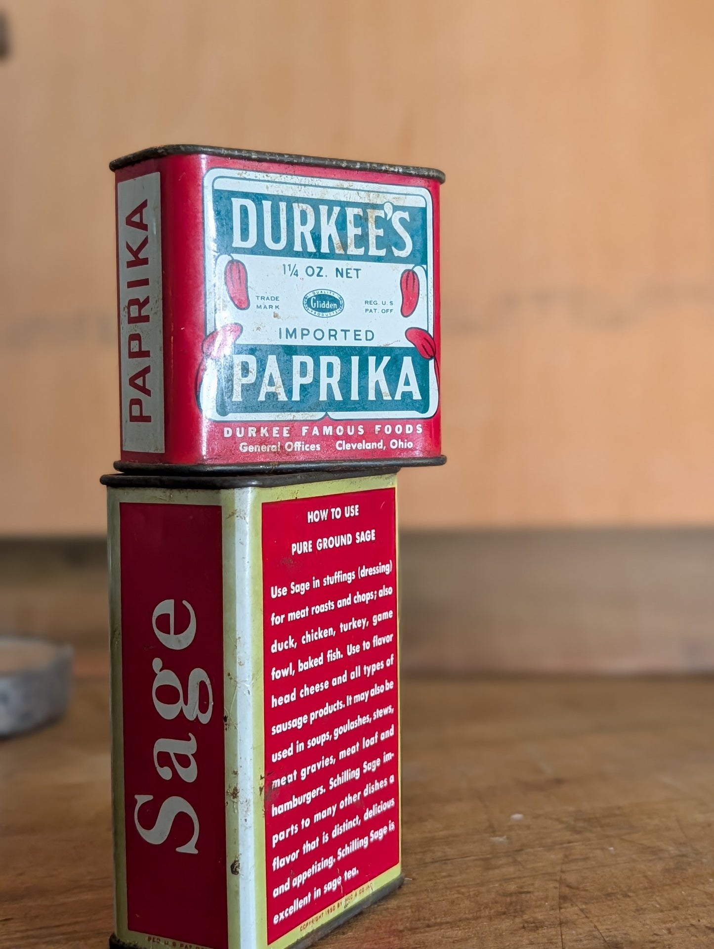 Spice tins