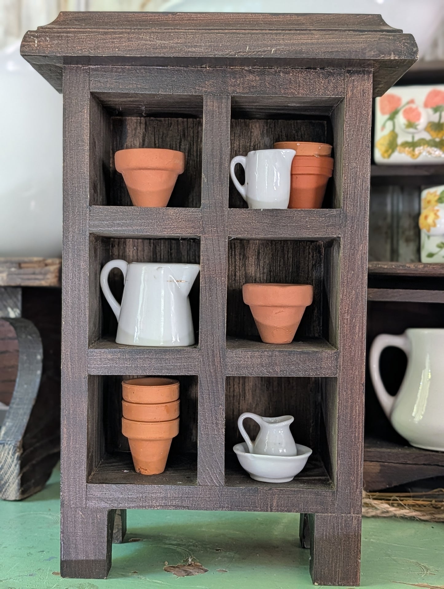Mini cubby cabinet
