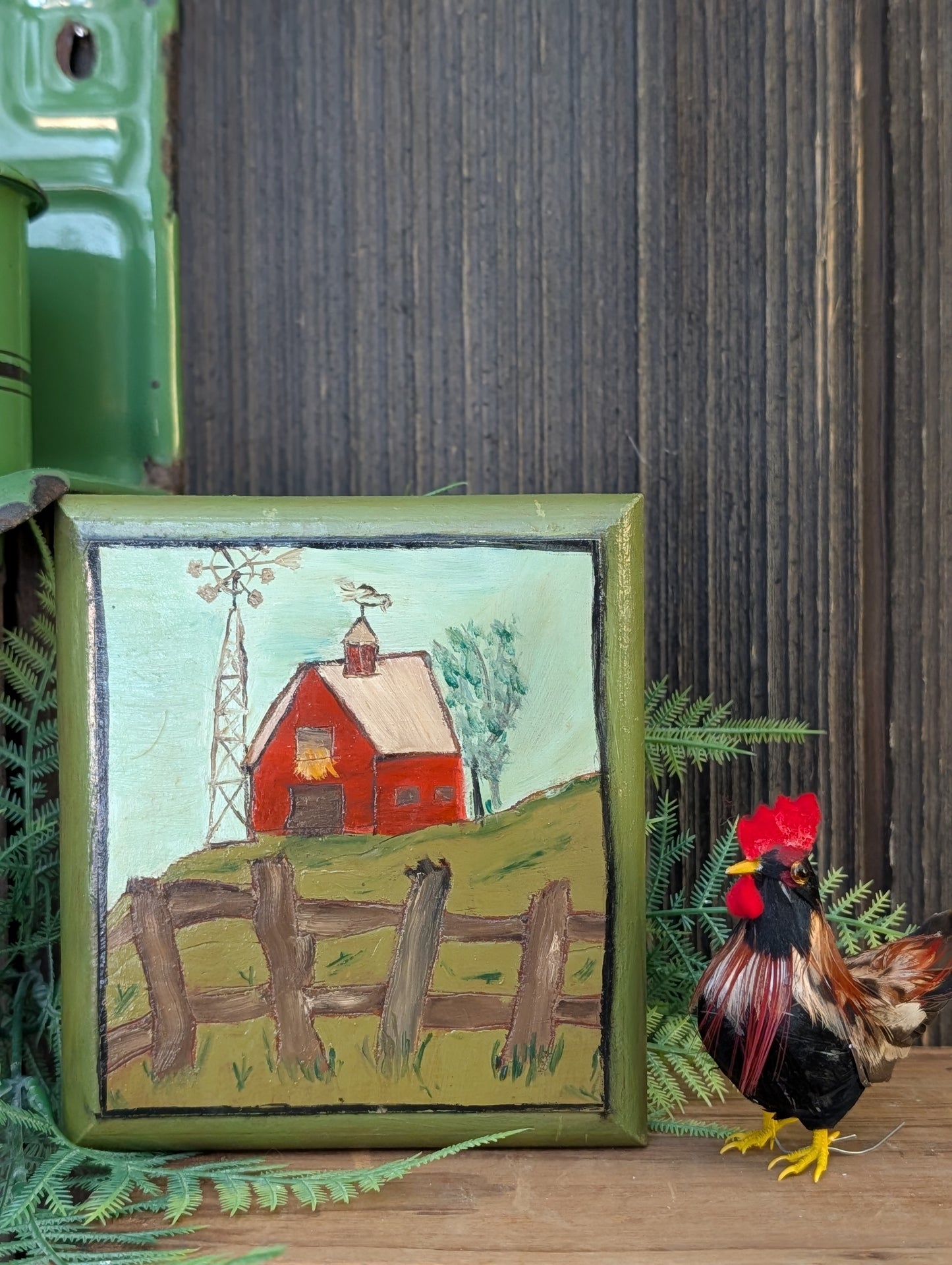 Barn painted wood