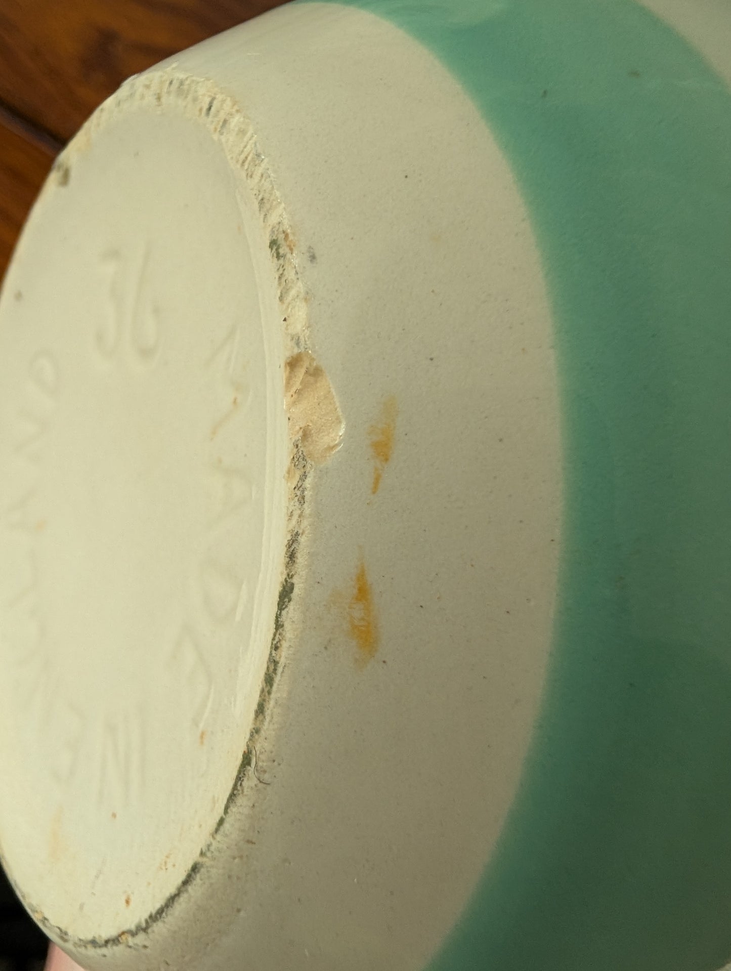 Aqua Cornish ware bowl