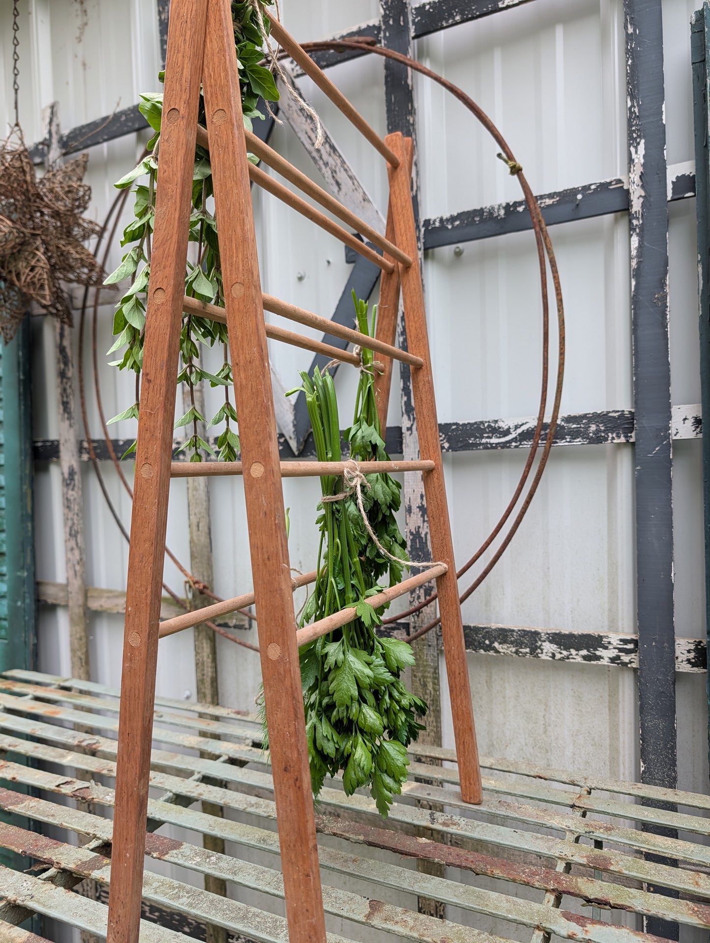 Wood drying rack
