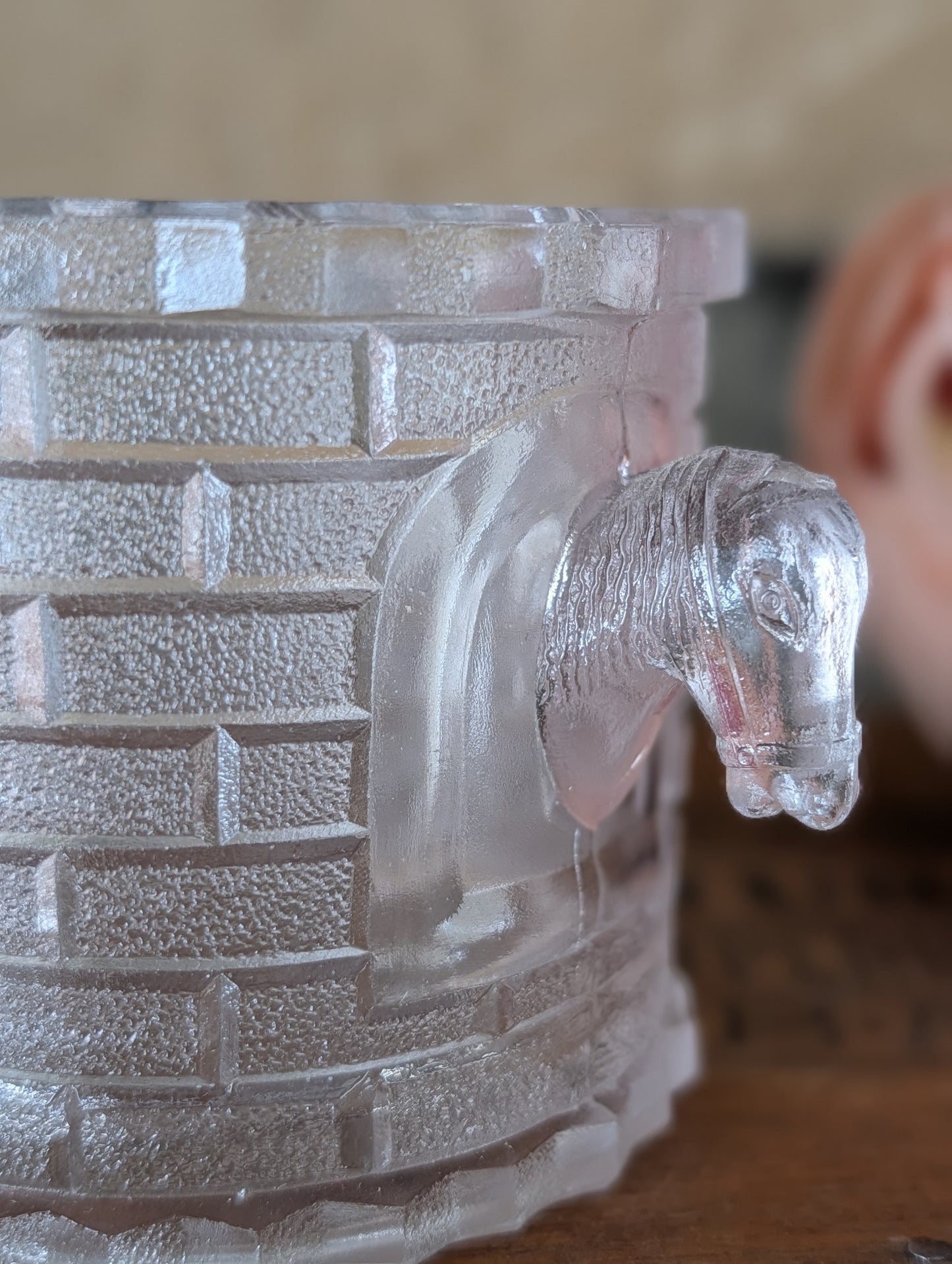 Horse glass dish