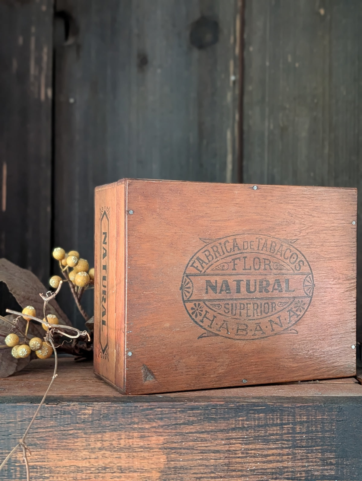 Wooden cigar box