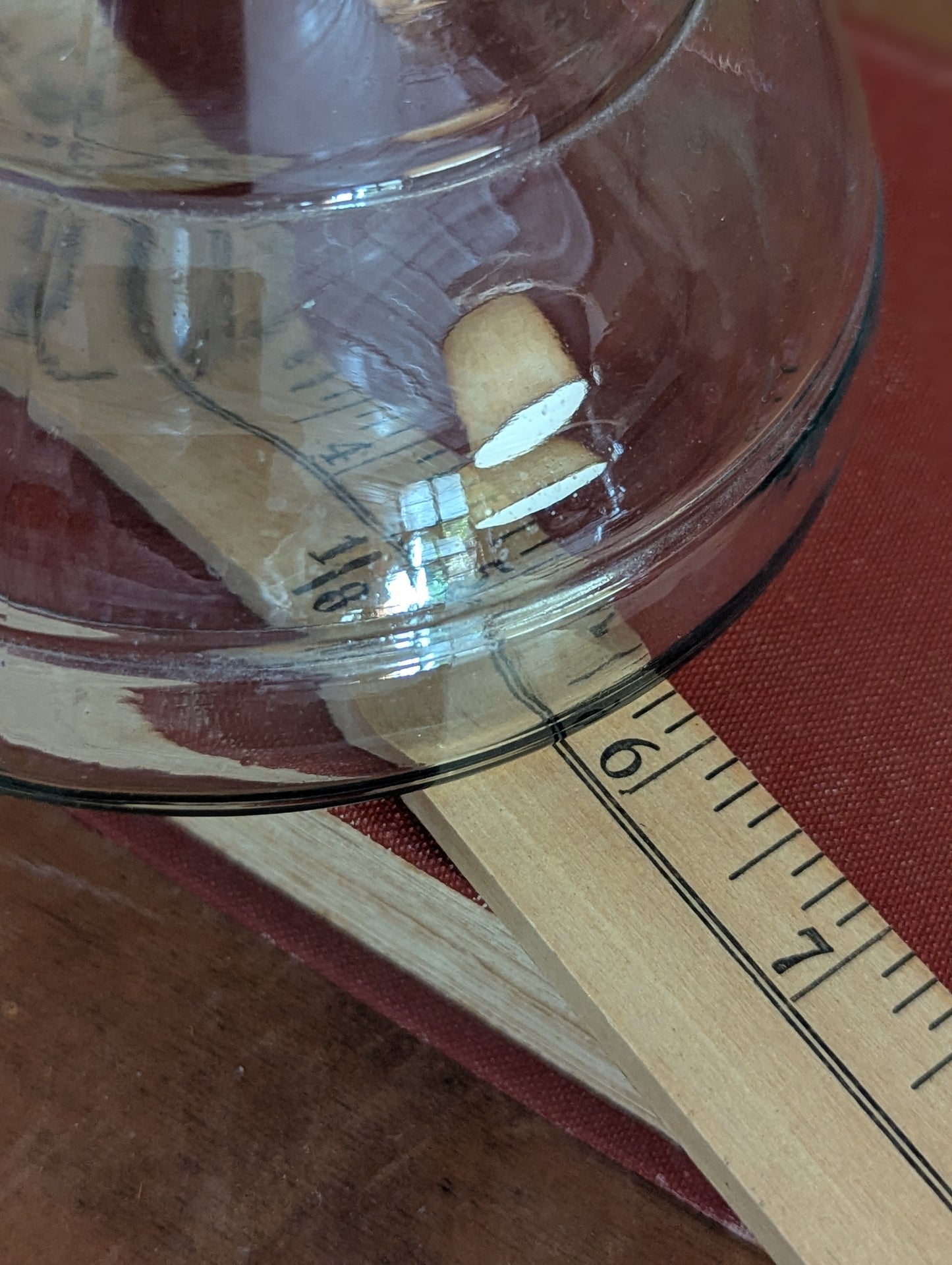 Glass kerosene lamp base vase