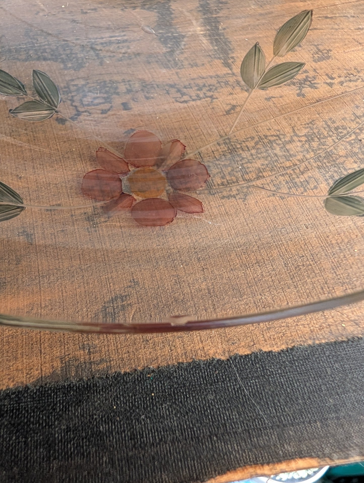 Glass candy dish