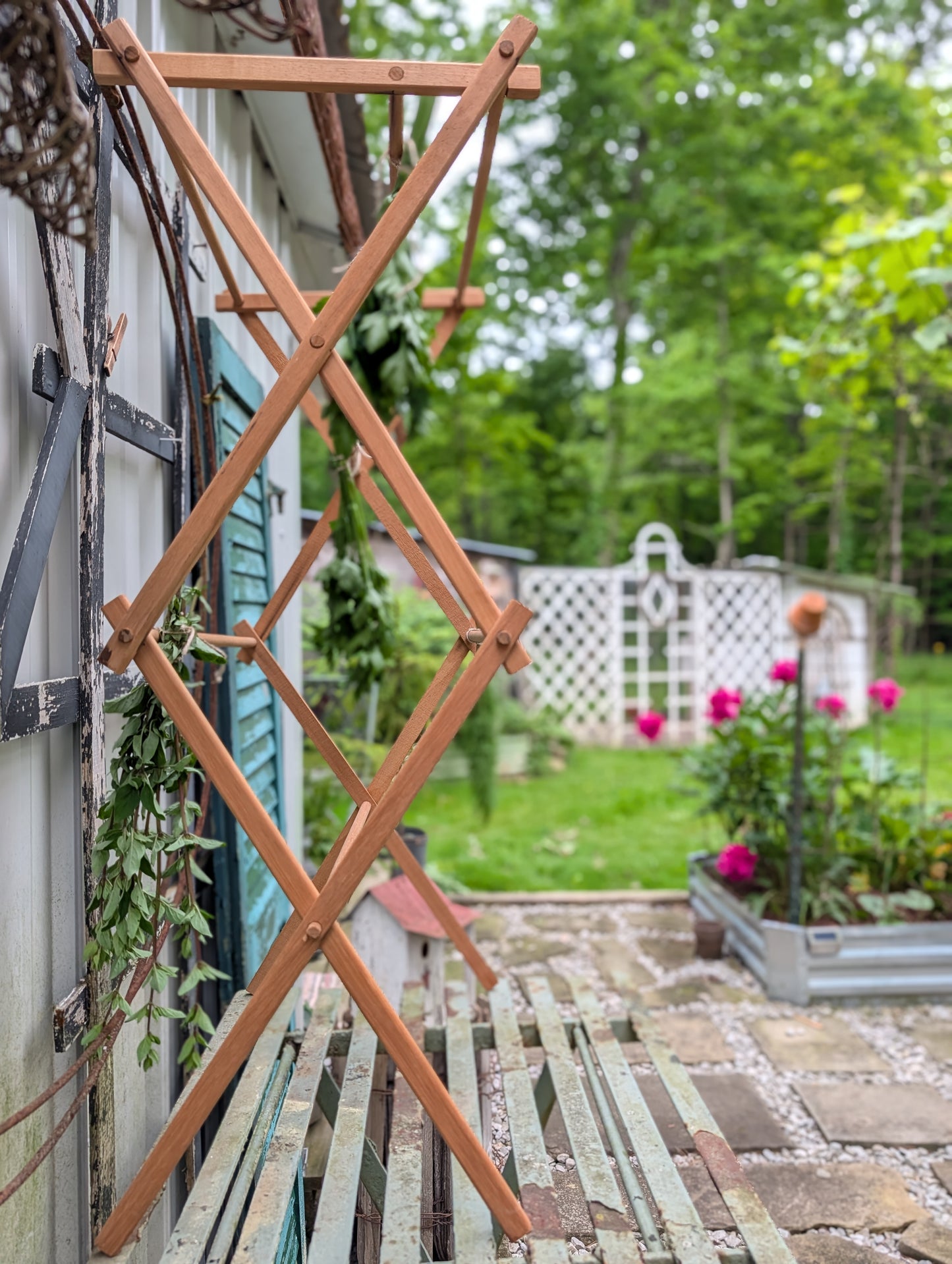 Wood drying rack