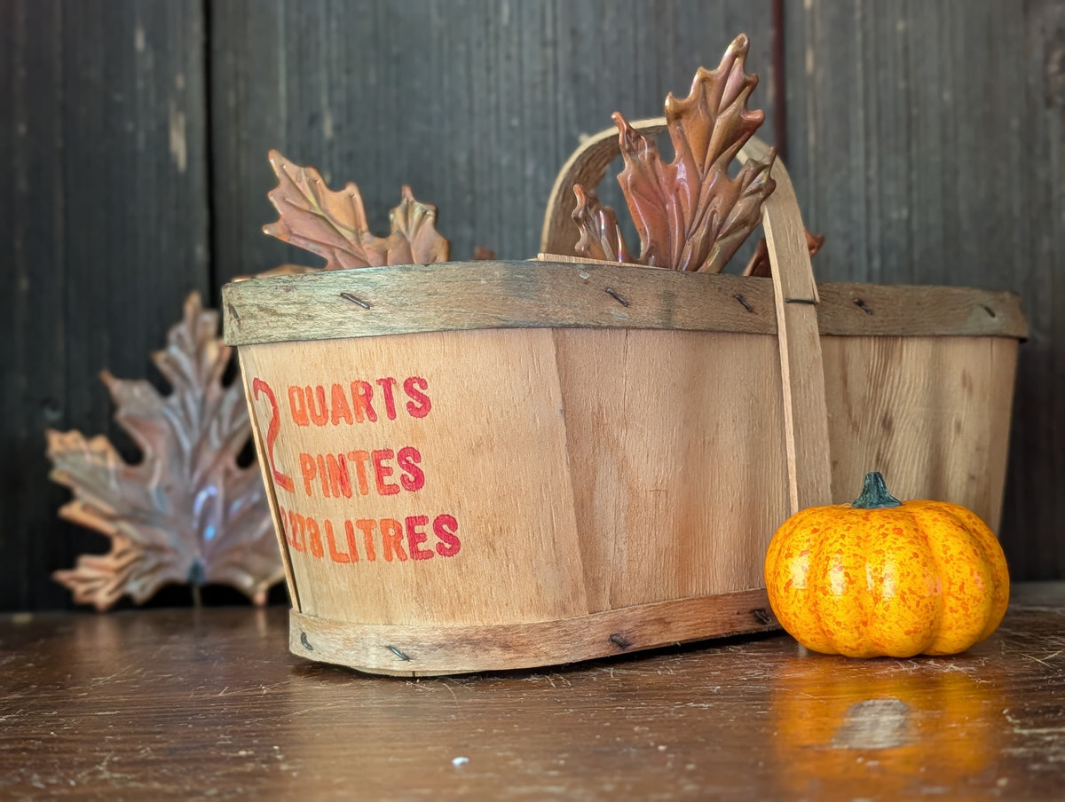 Two quart fruit basket