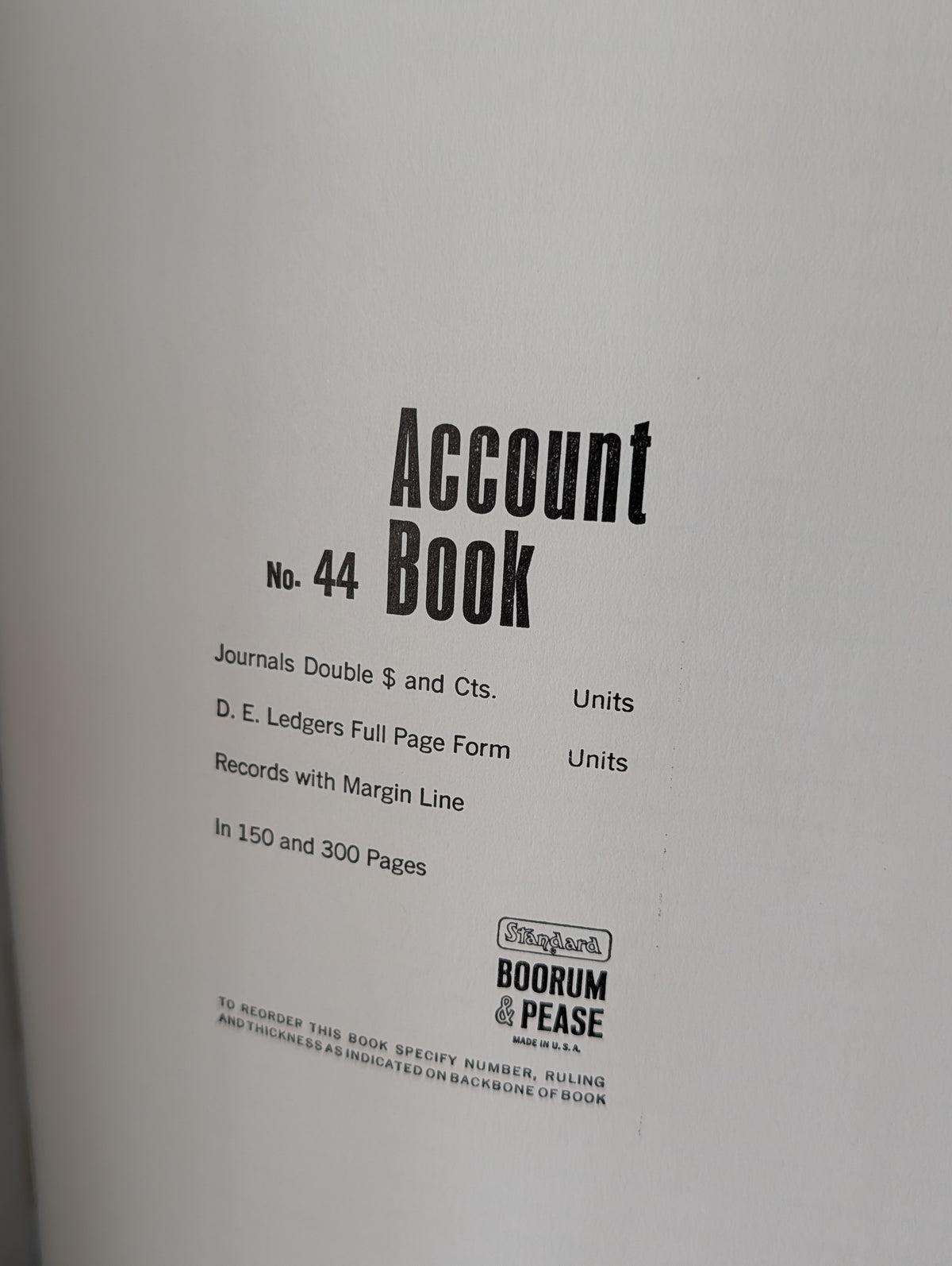 Account Ledger Book
