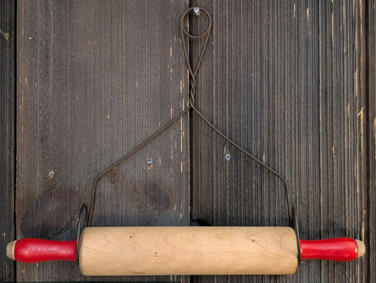 Rolling pin and wire holder