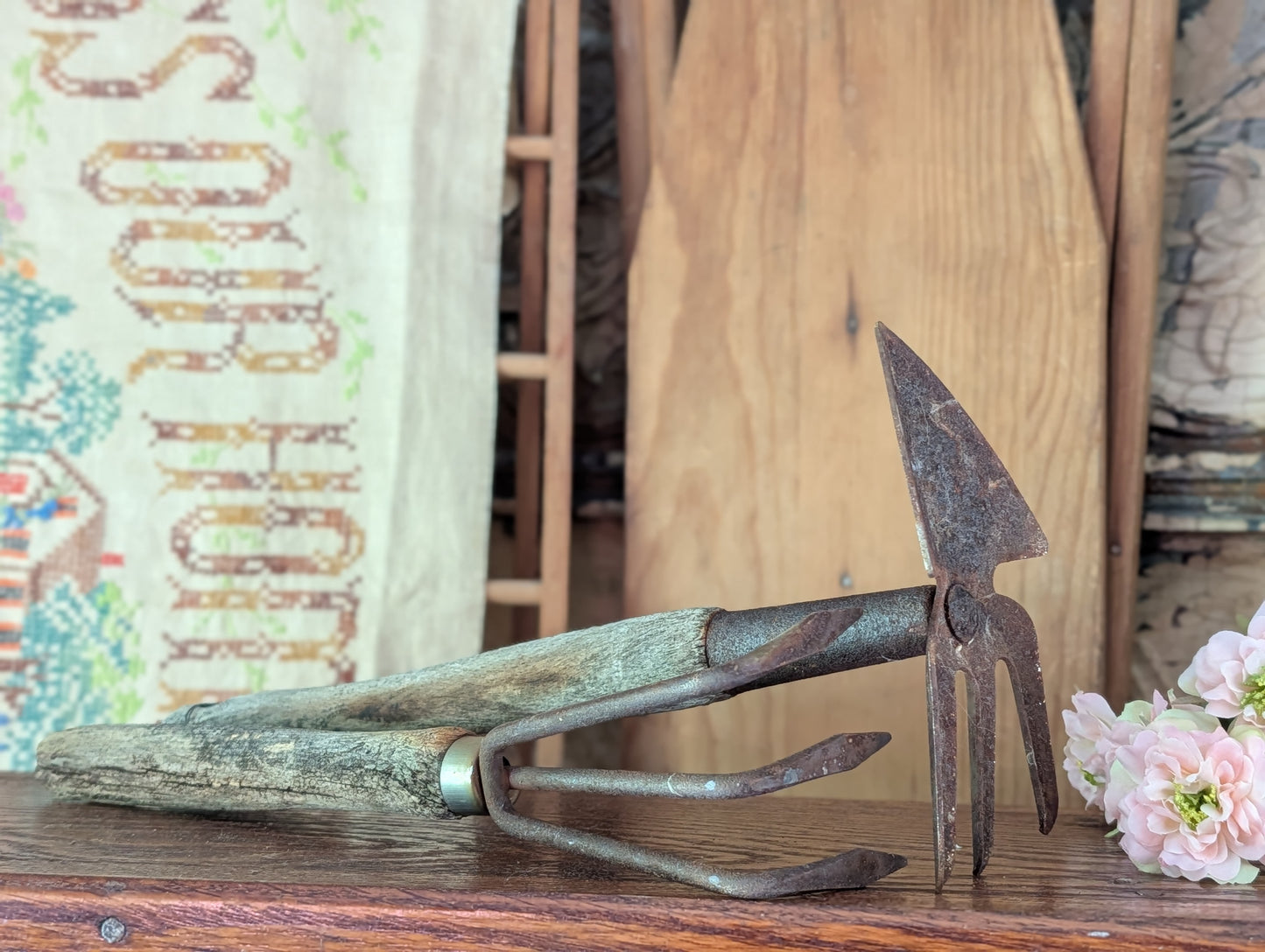 Pair of garden tools