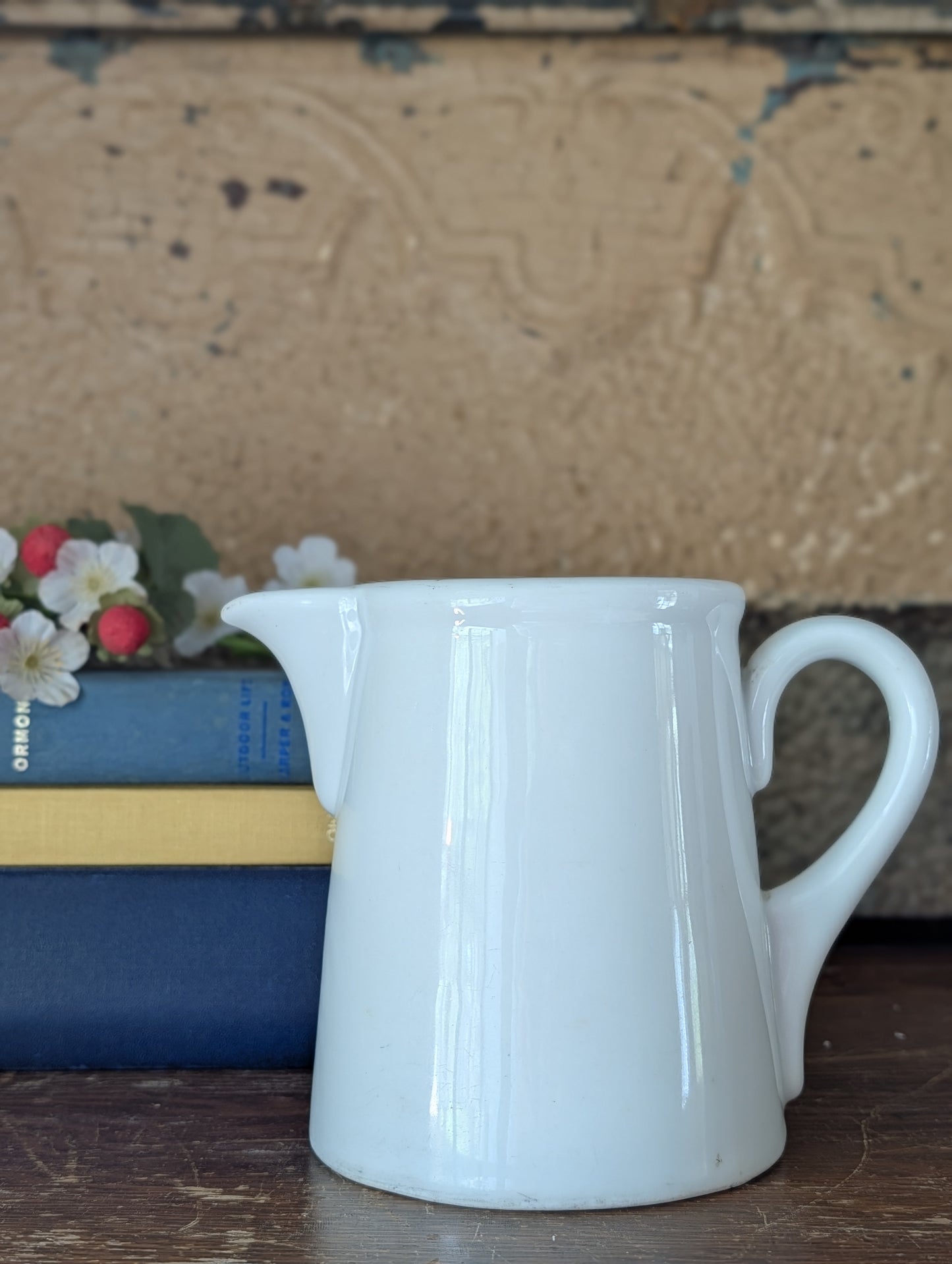 Stoneware milk pitcher