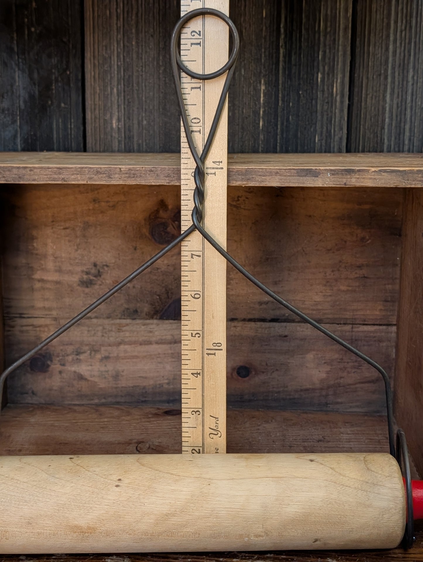 Rolling pin and wire holder